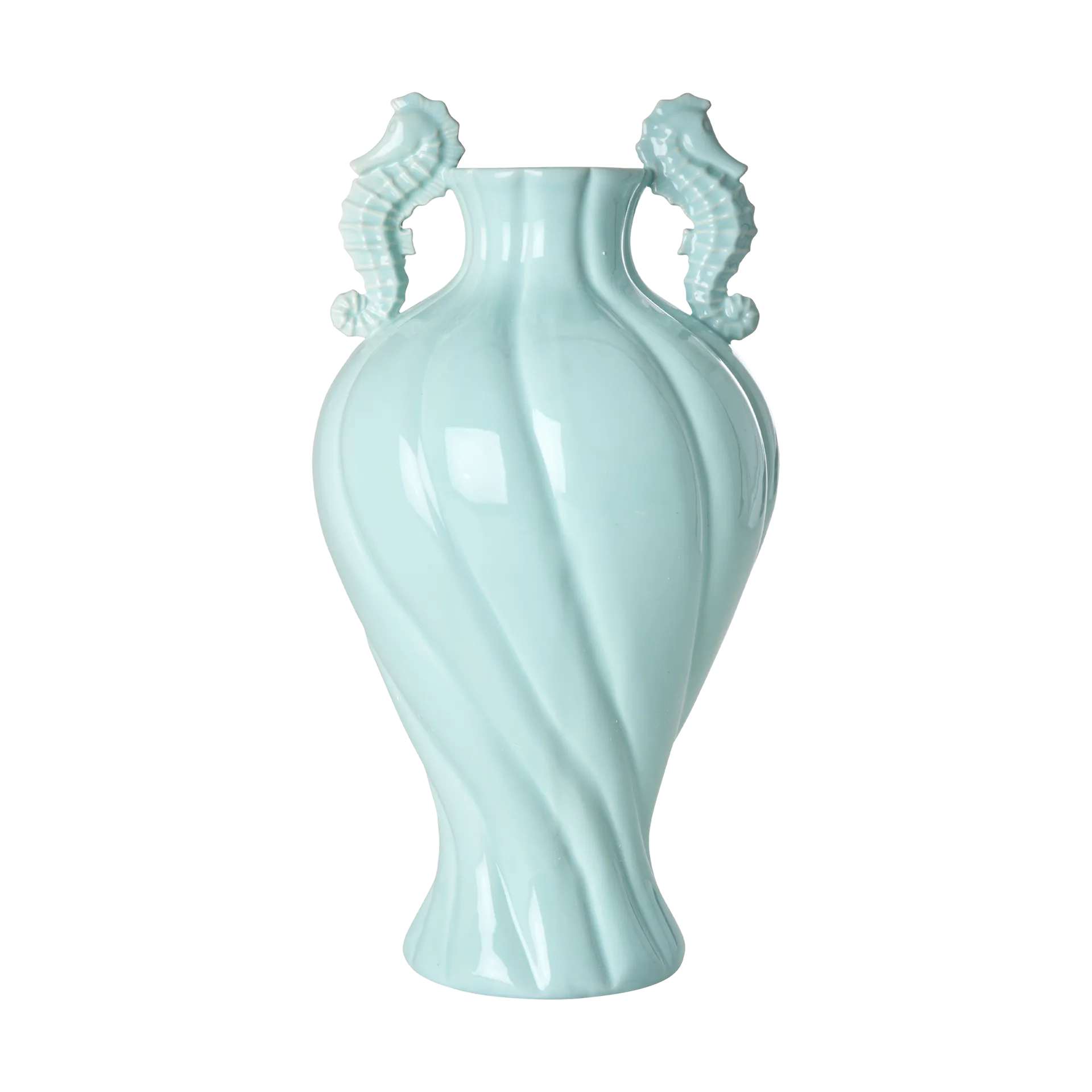 Rice vase seahorse large 41.3 cm, Mint RICE