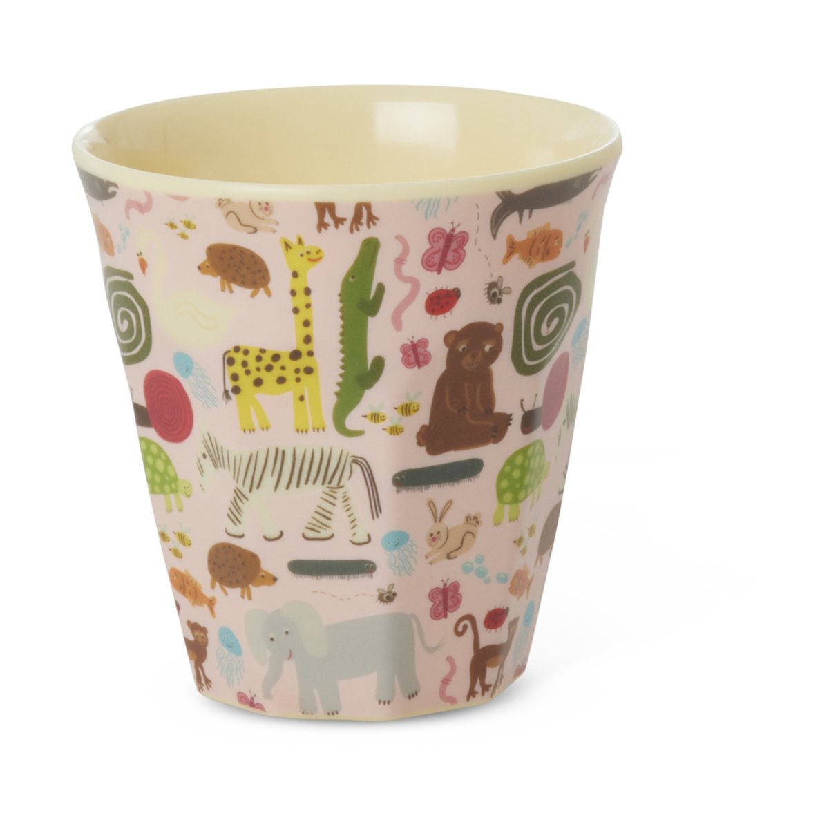 Rice wildlife children's mug small 16 cl Pink | Scandinavian Design | Coffee cups | Pink