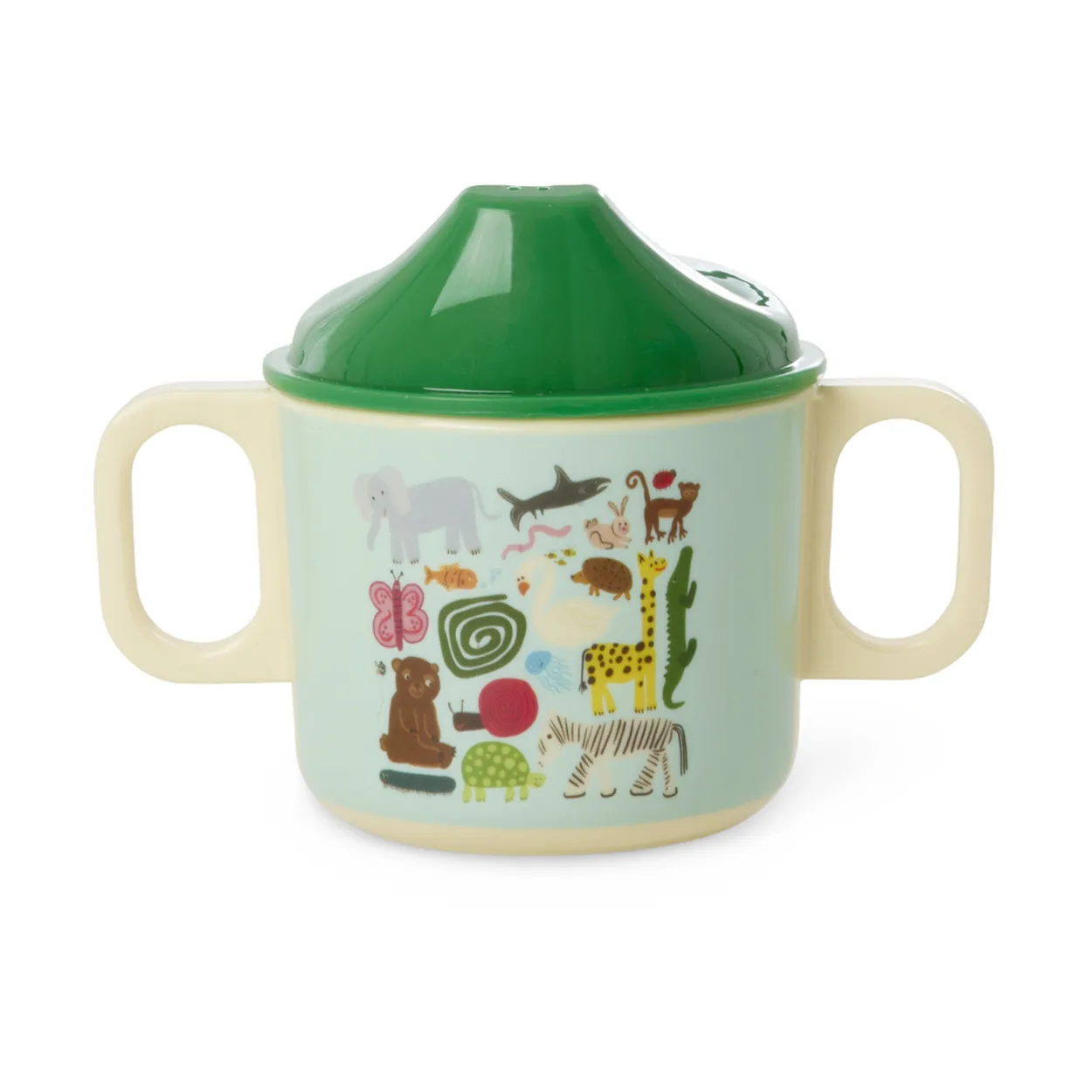 Rice wildlife children's mug with two handles 25 cl Mint