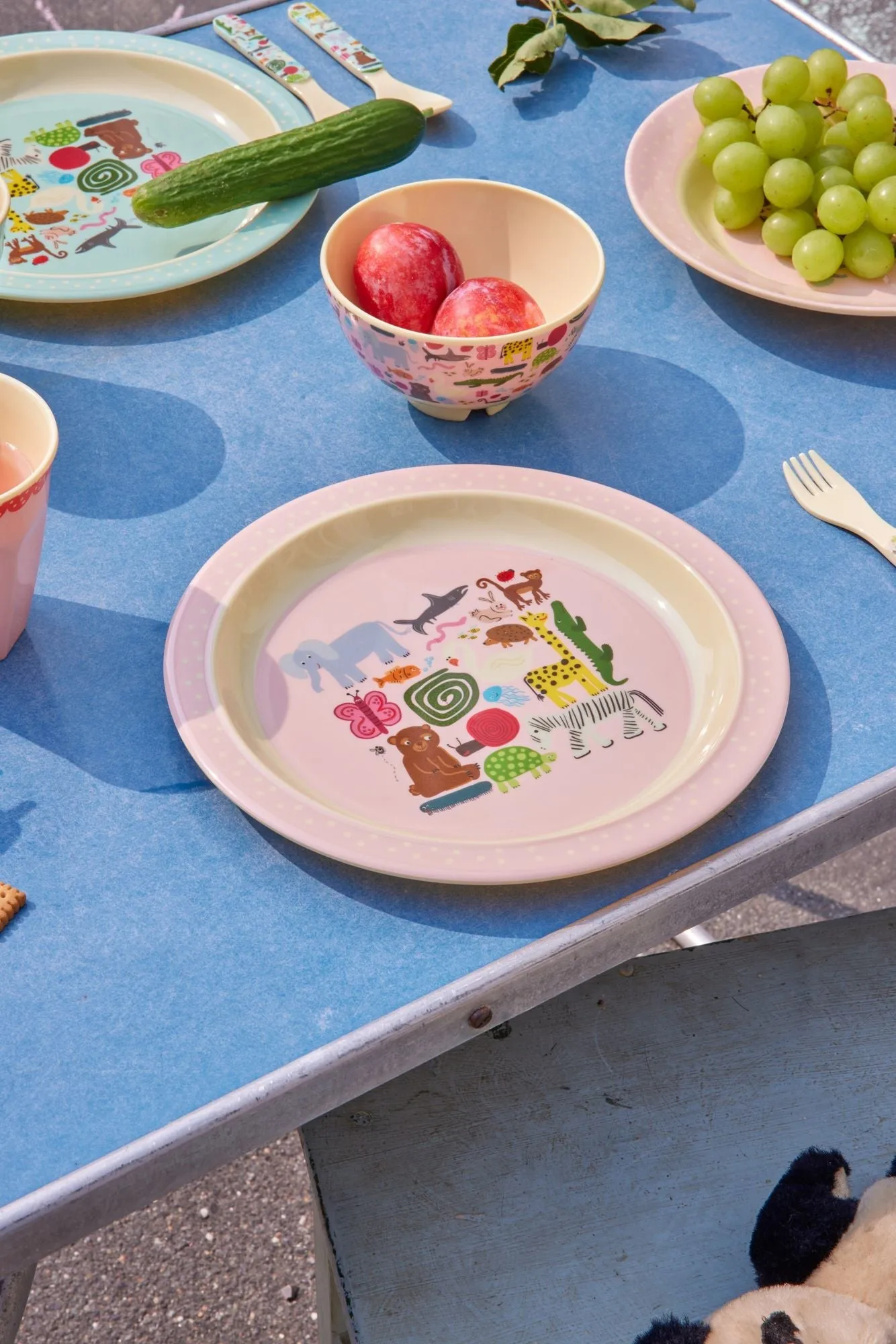 Rice wildlife luncheon plate Ø22 cm, Pink RICE