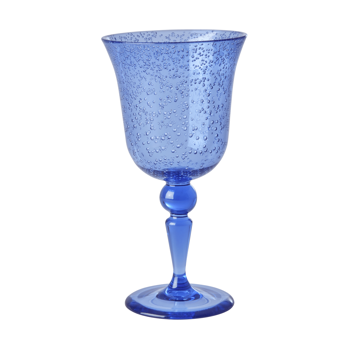 Rice wine glass bubble design 36 cl Blue | Scandinavian Design | Wine glasses | Blue