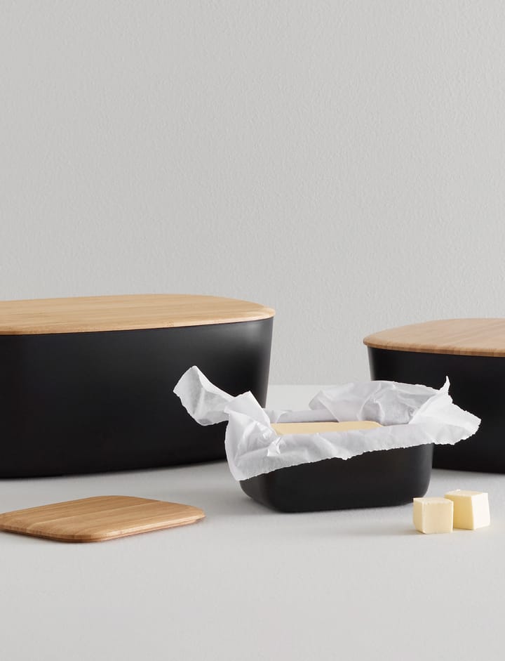 BOX-IT bread box 23x23 cm - Black - RIG-TIG