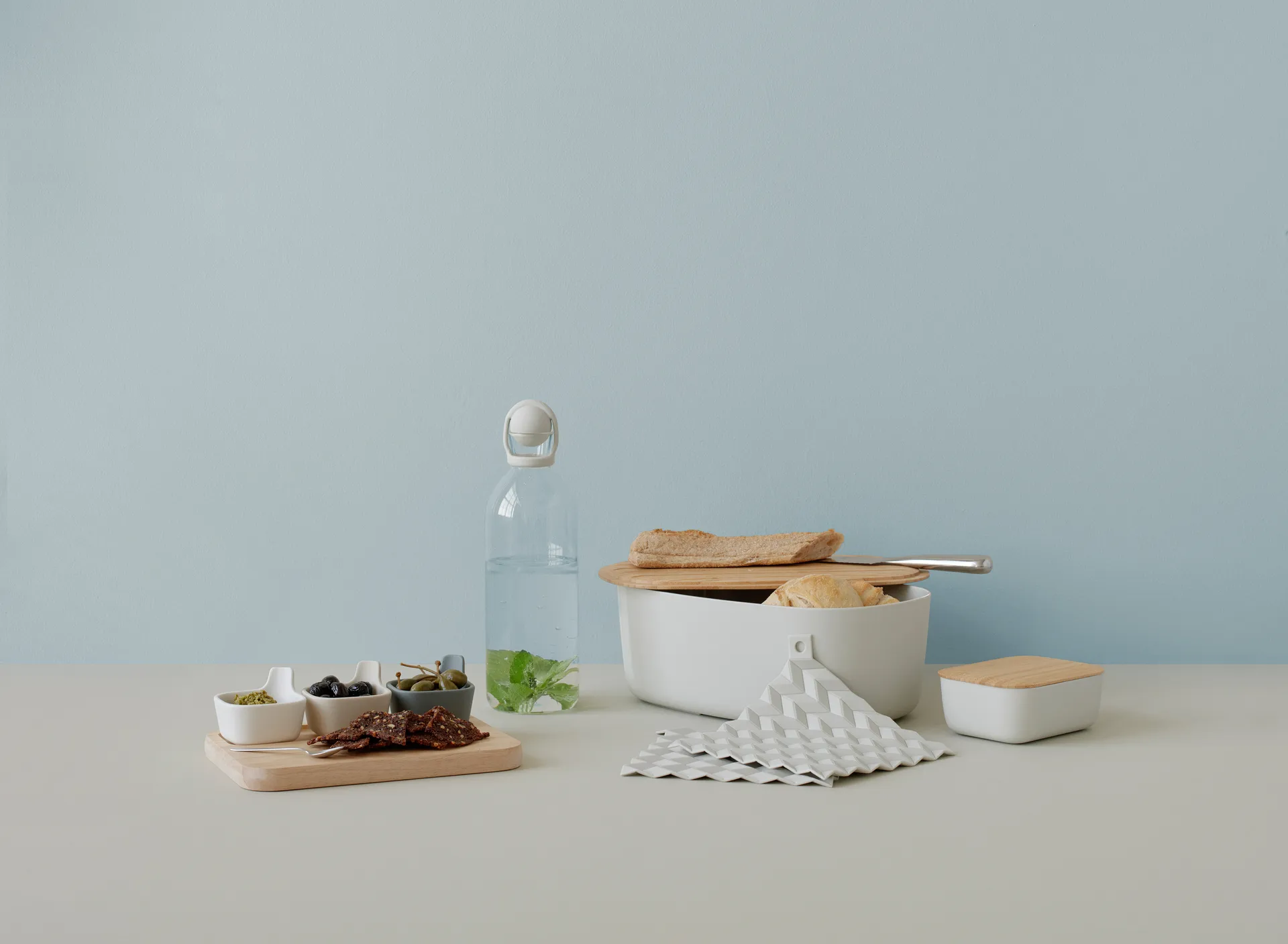 BOX-IT butter dish, Light grey RIG-TIG