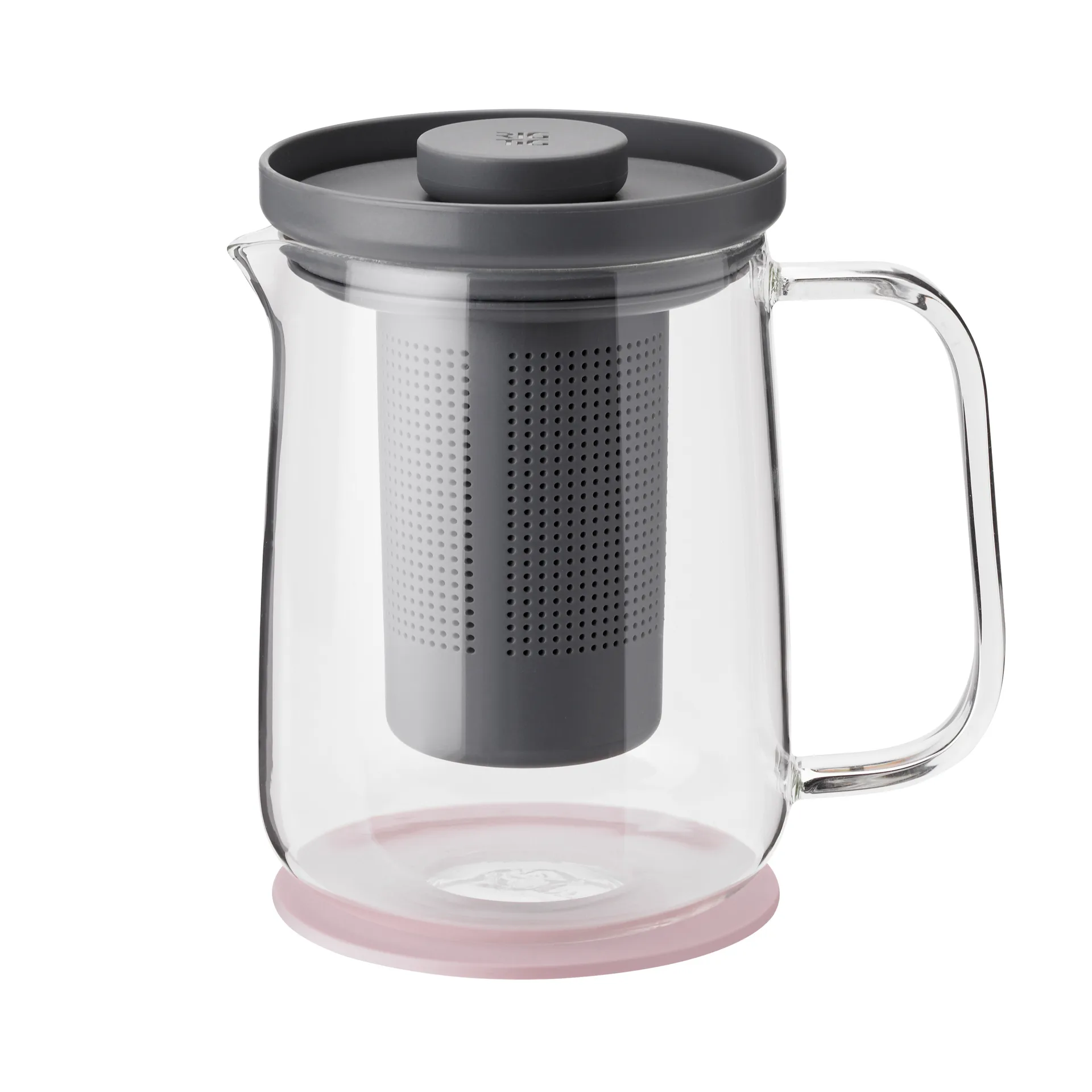 Brew-It tea press 0.7 L, grey-pink RIG-TIG