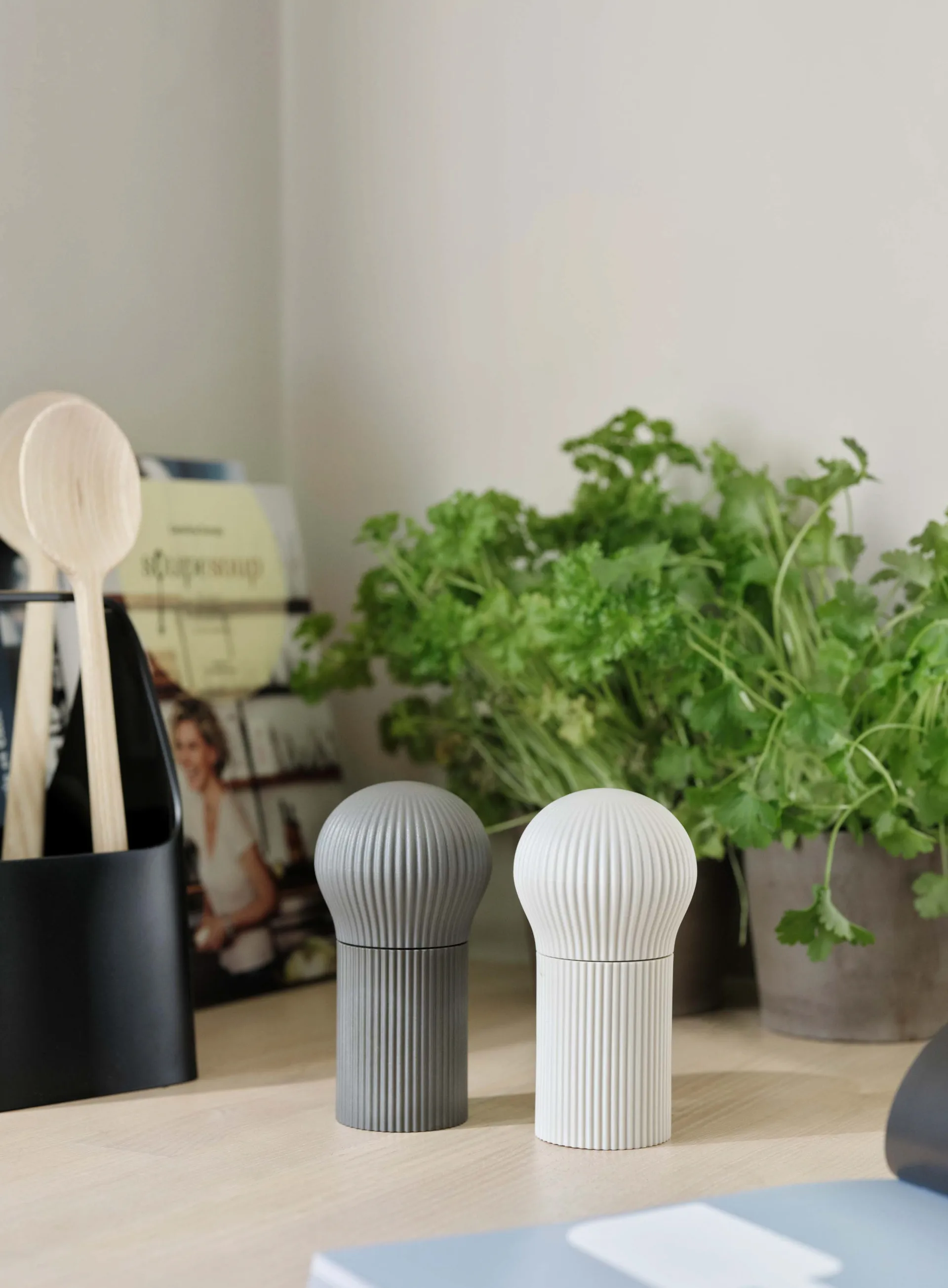 CHEFFY salt-/pepper mill 12.5 cm, Grey RIG-TIG