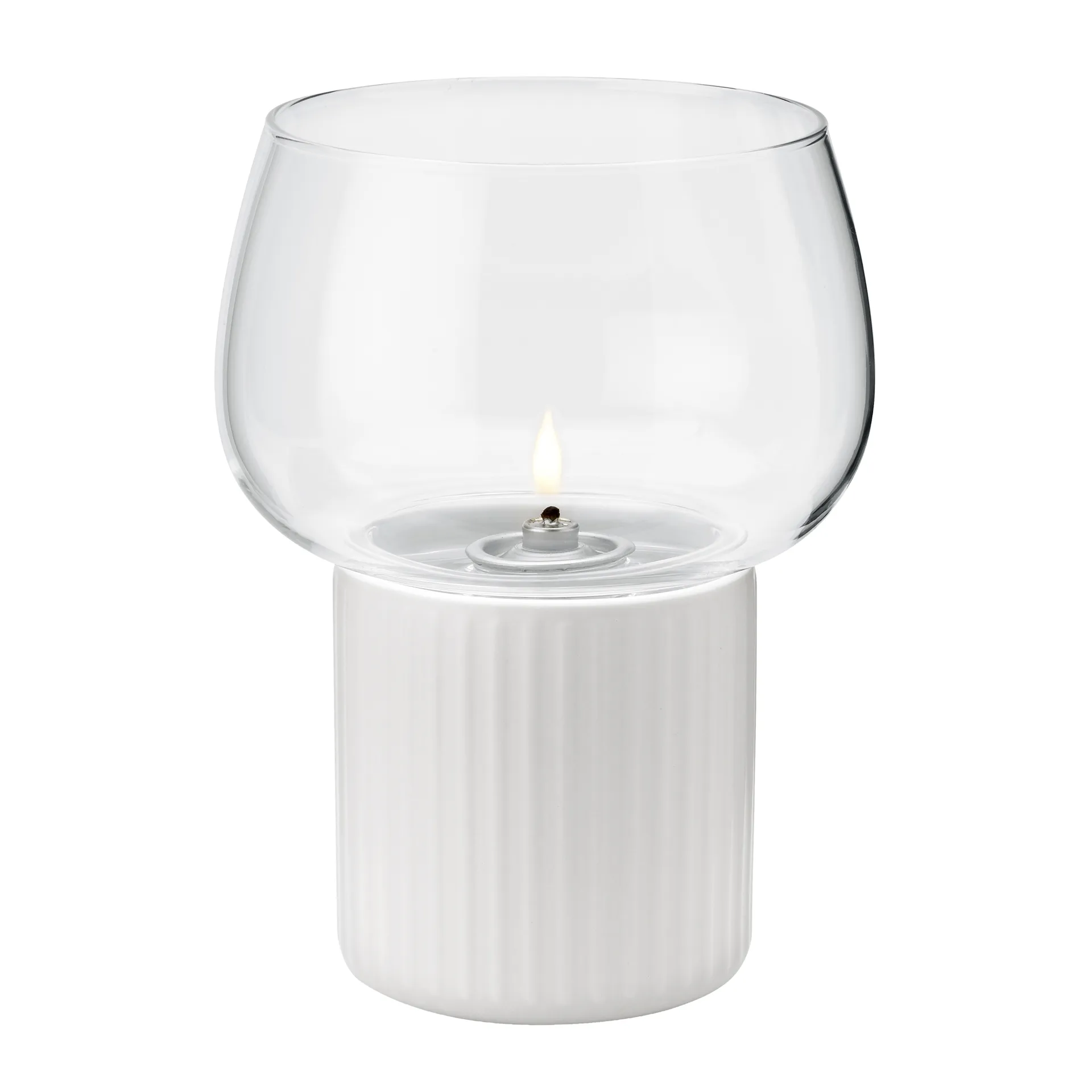 HYGGE hurricane oil lamp 16 cm, White RIG-TIG