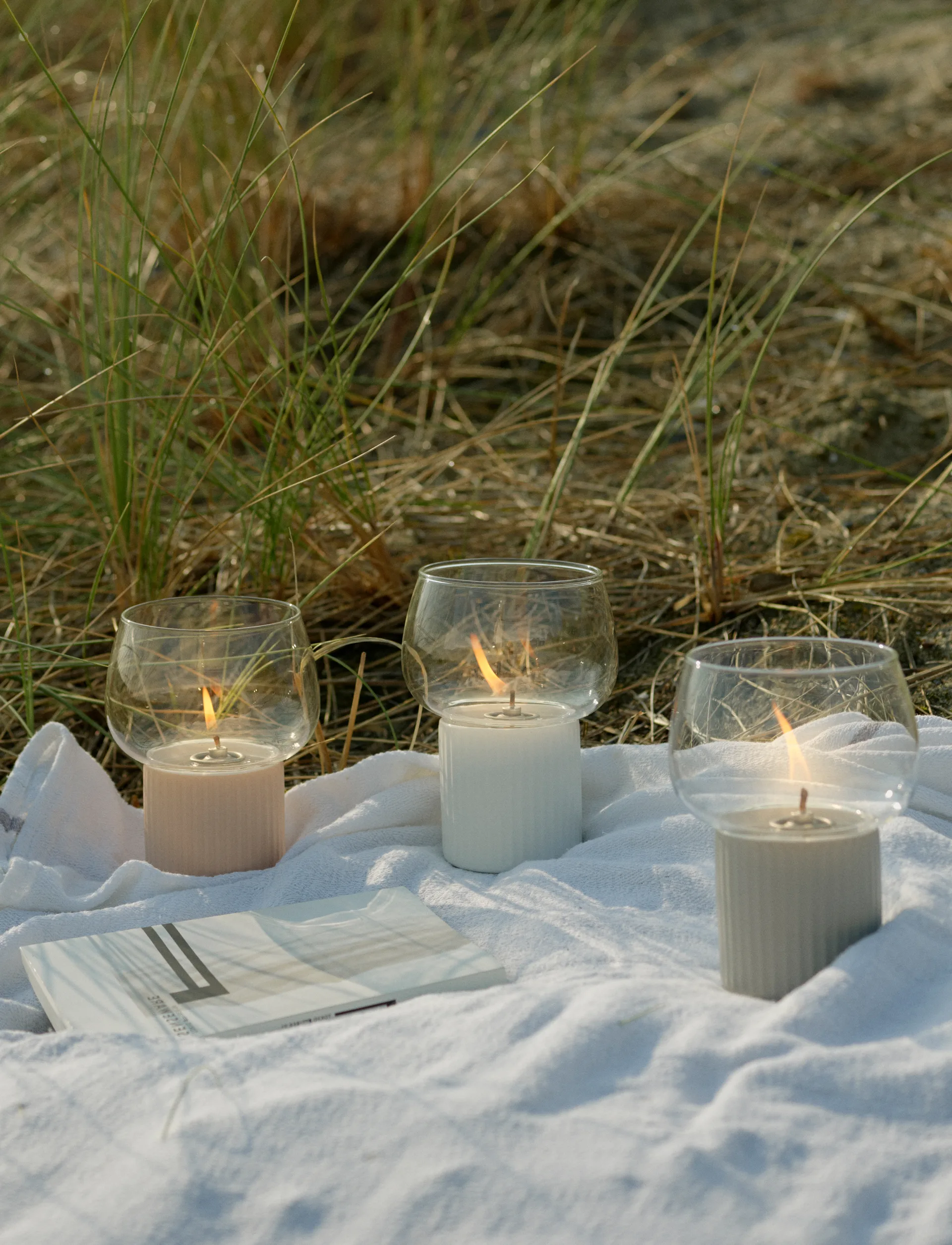 HYGGE hurricane oil lamp 16 cm, White RIG-TIG