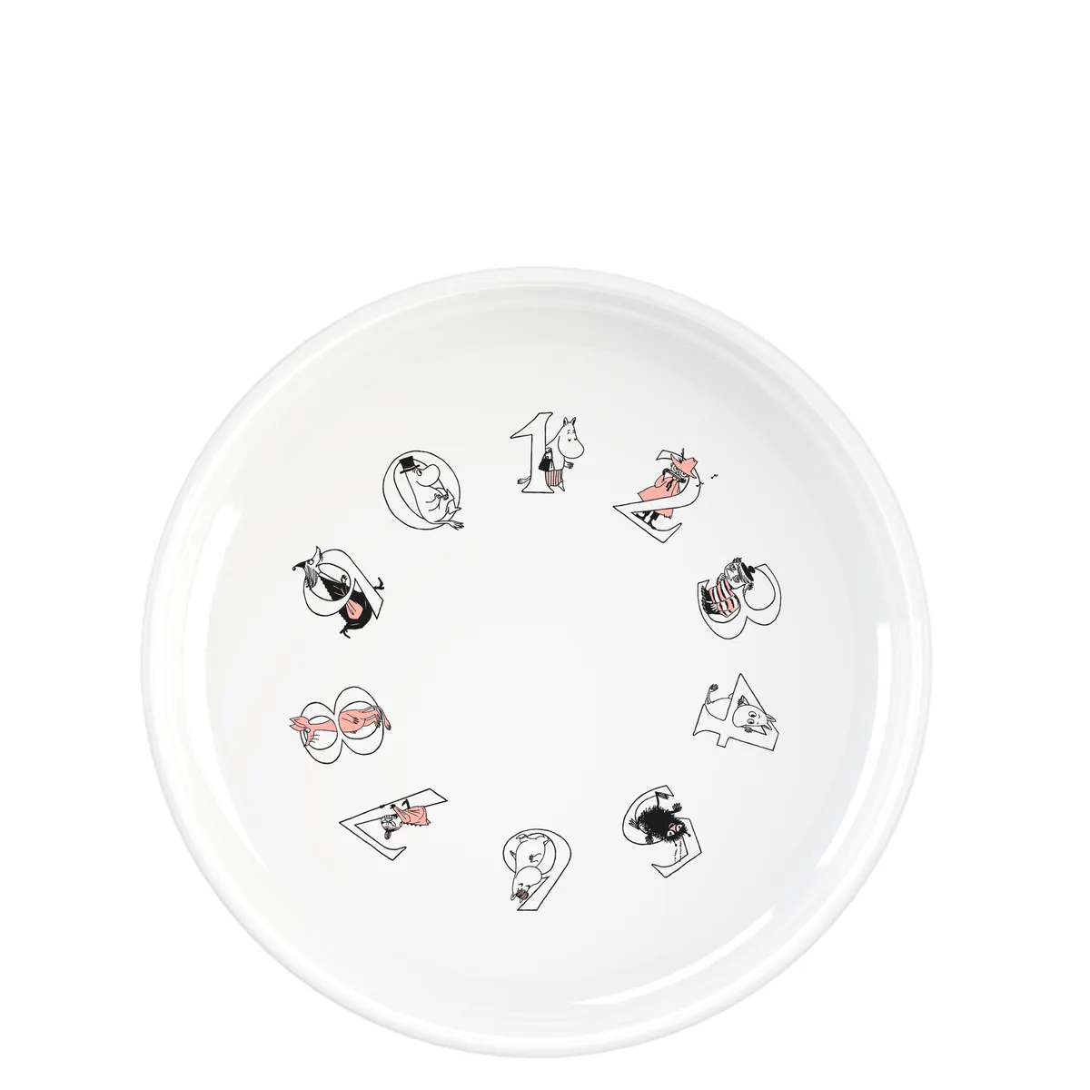 RIG-TIG Moomin ABC deep plate Ø15 cm Salmon