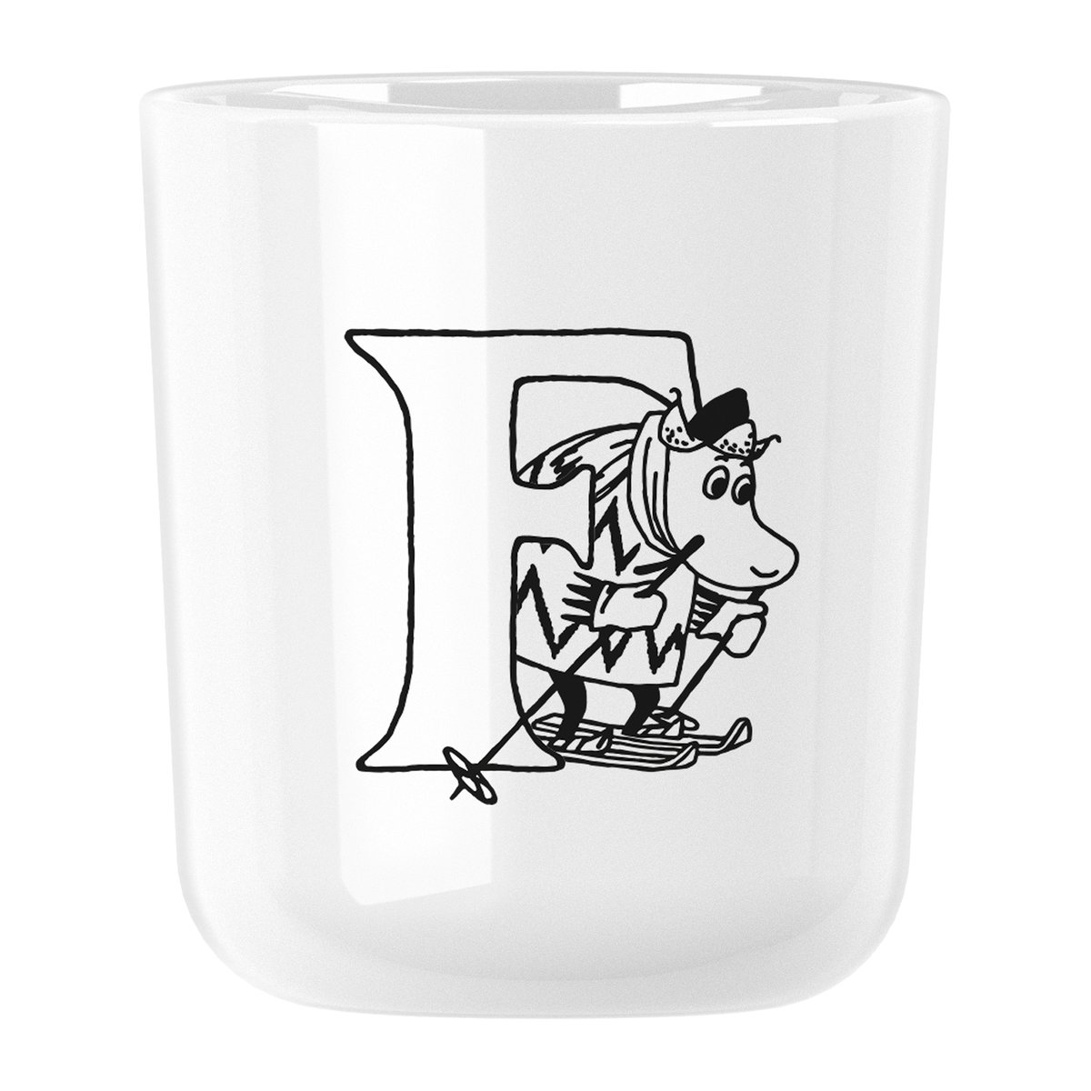 RIG-TIG Moomin ABC mug 20 cl F | Scandinavian Design | Moomin mugs | White
