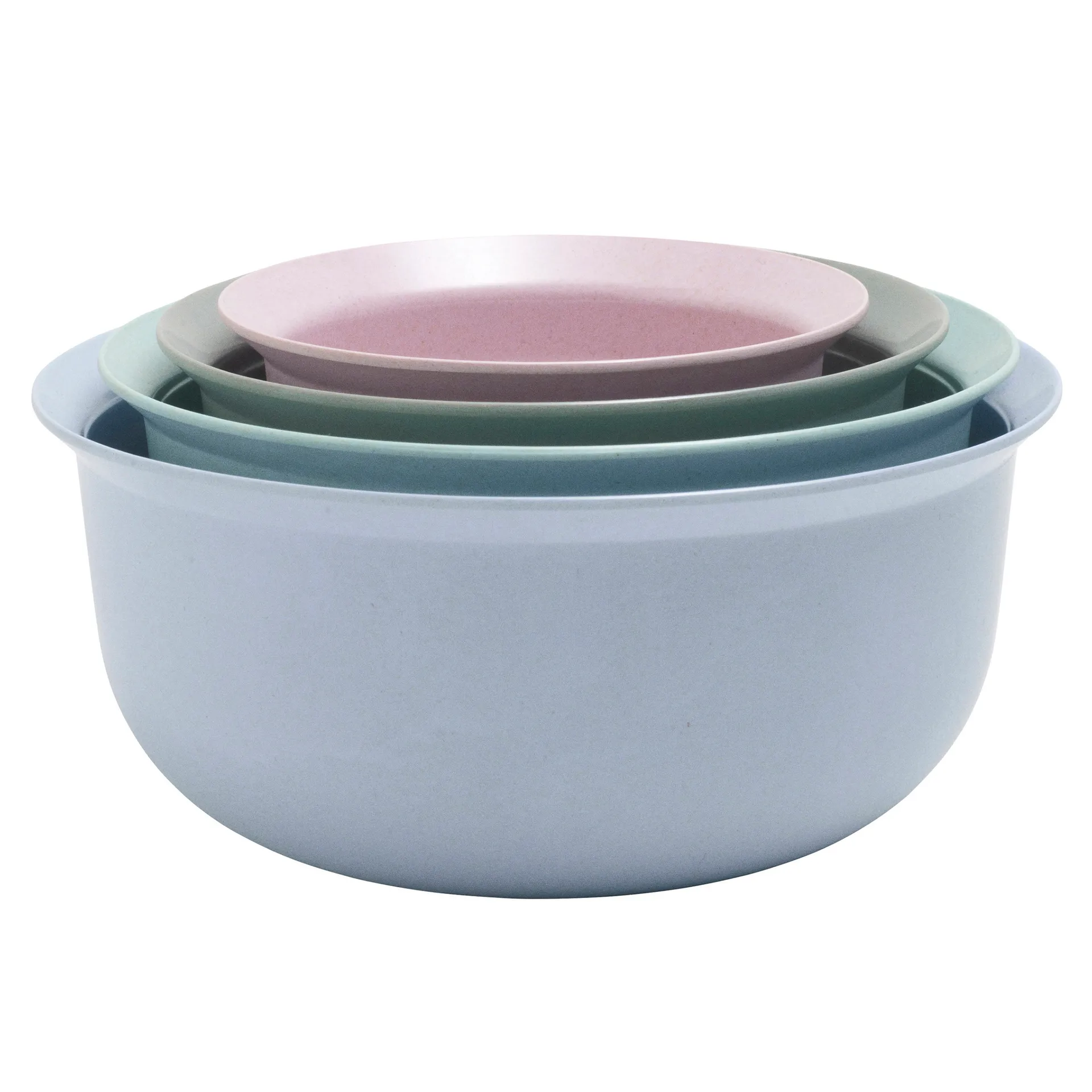 MULTI bowl set 4 pieces, Blue-green-pink RIG-TIG