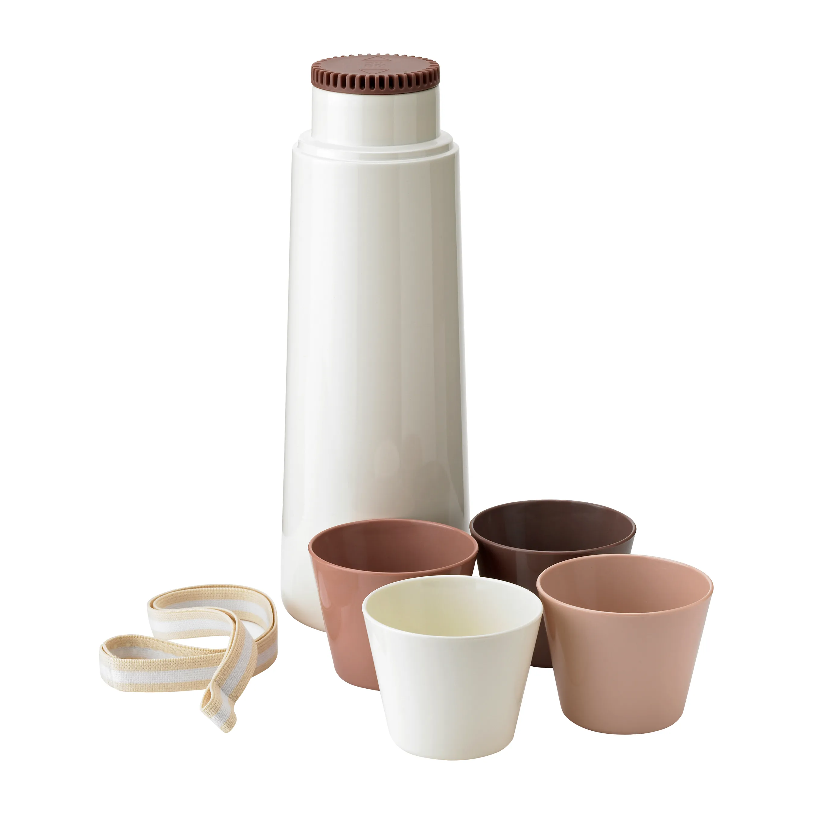 PICNIC thermos bottle with 4 copper, Blossom
