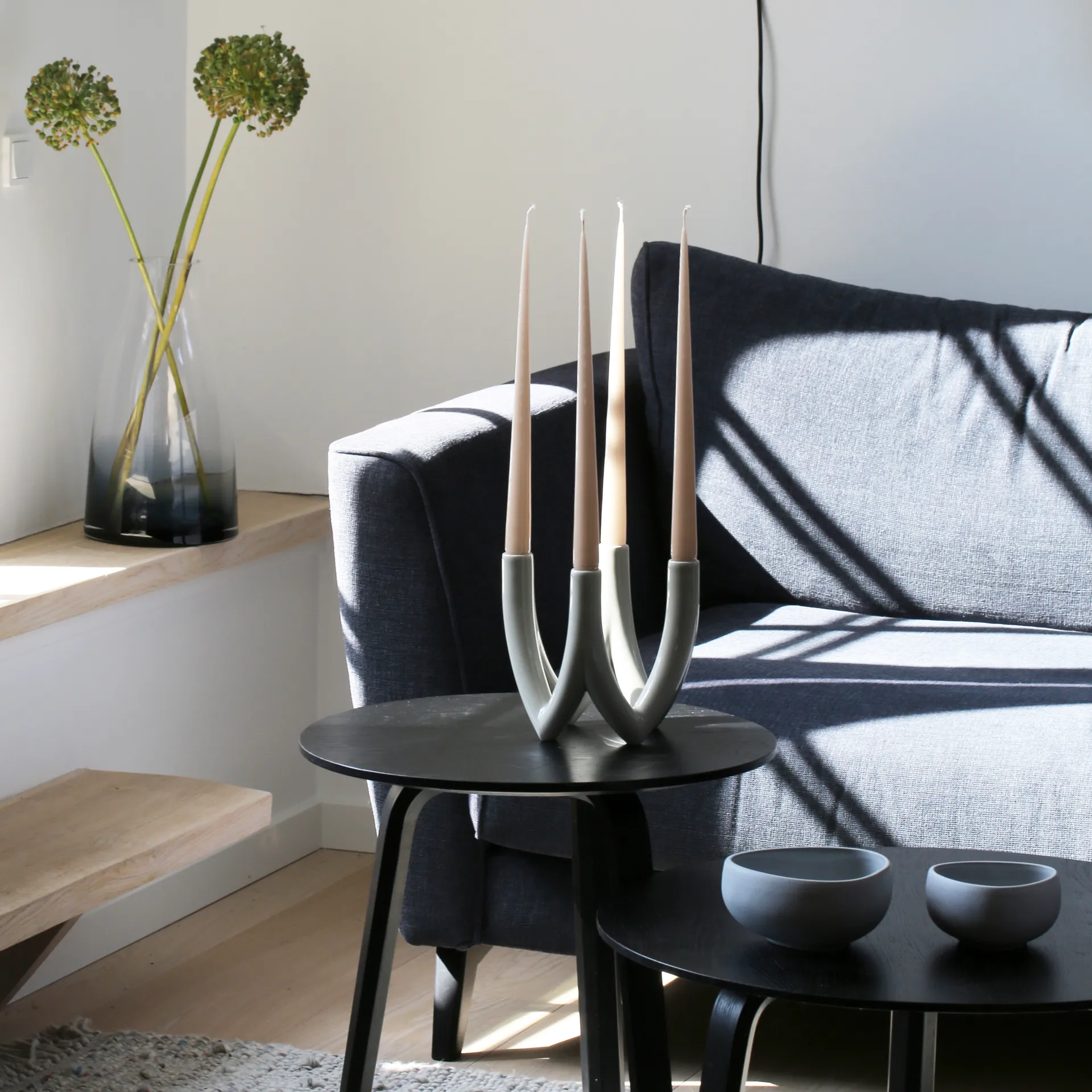 Chandelier candlestick no. 56, moon stone Ro Collection