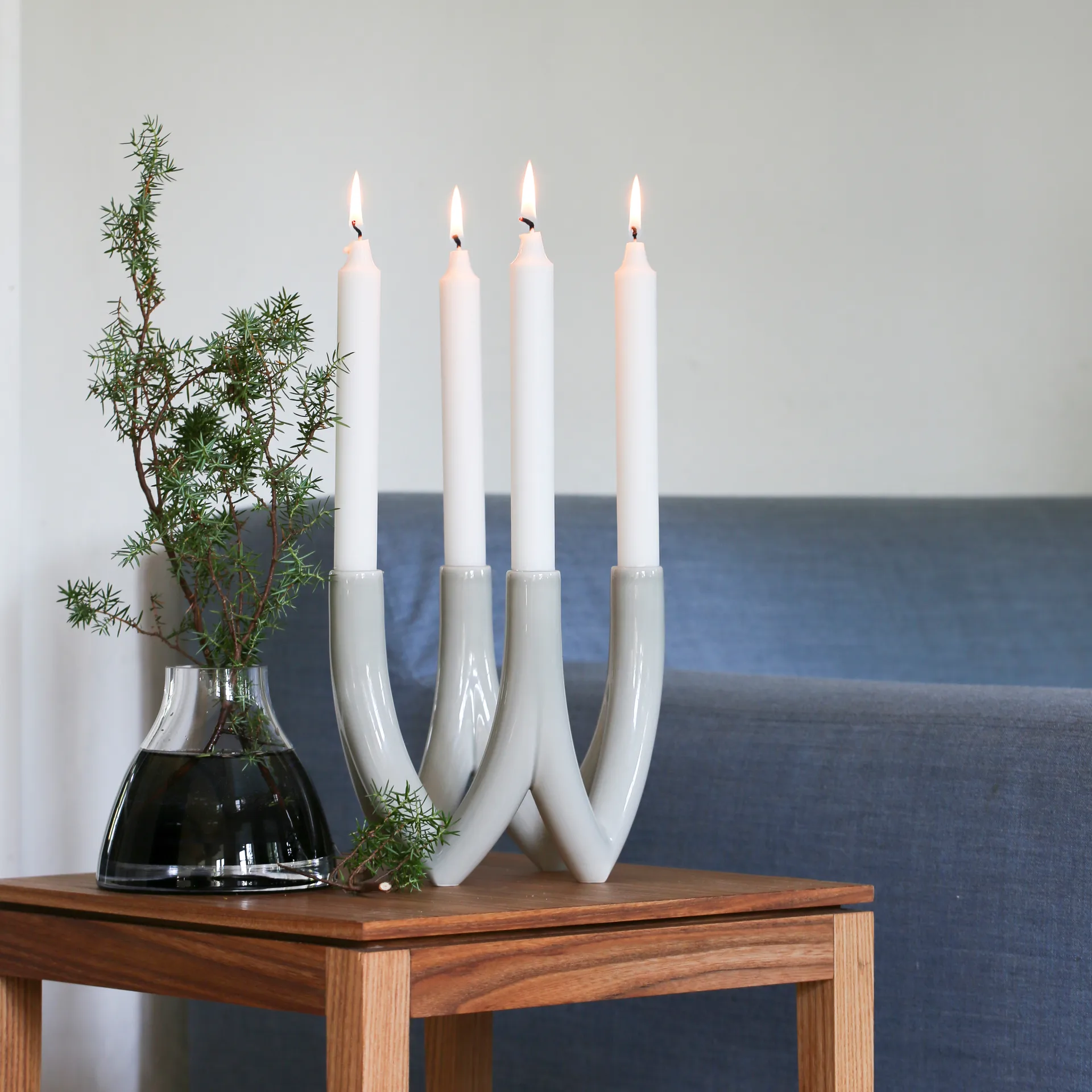 Chandelier candlestick no. 56, moon stone Ro Collection