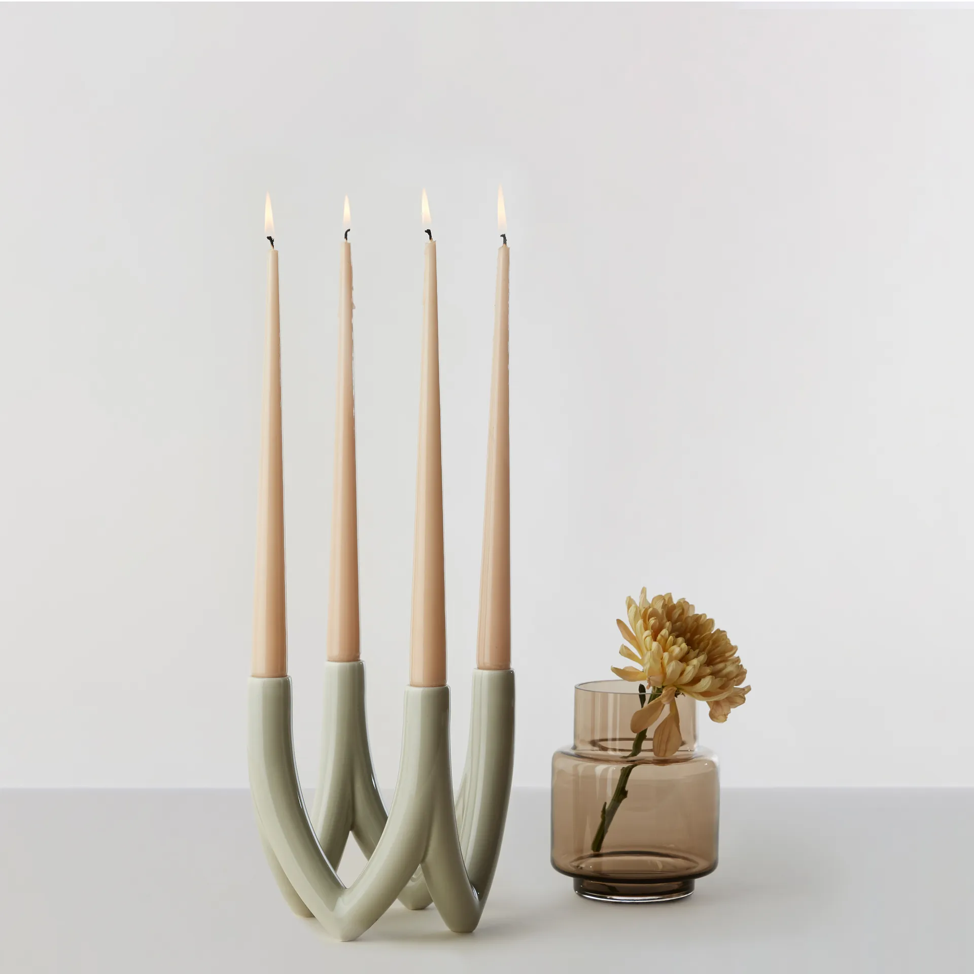 Chandelier candlestick no. 56, moon stone Ro Collection