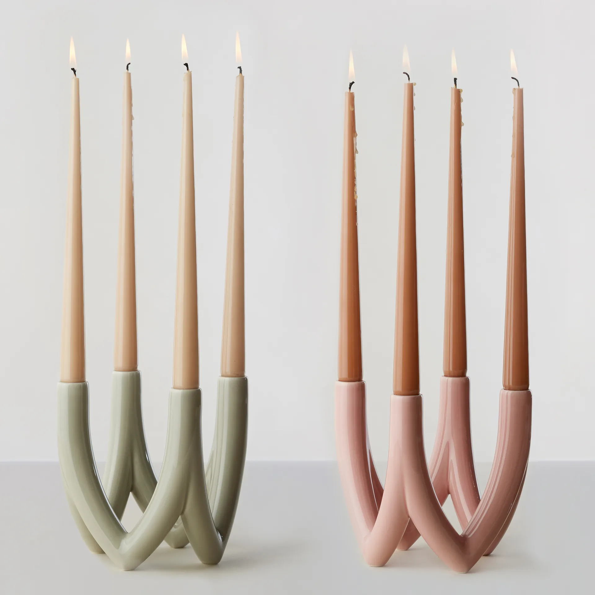 Chandelier candlestick no. 56, moon stone Ro Collection