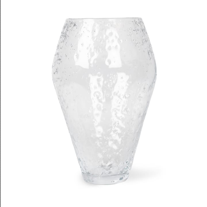 Crushed glass vase large - Clear - Ro Collection