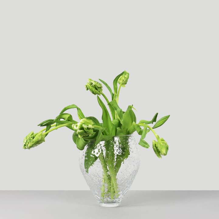 Crushed glass vase medium - Clear - Ro Collection
