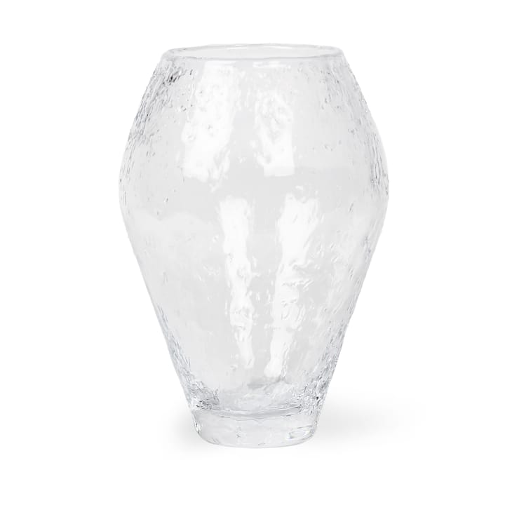 Crushed glass vase small - Clear - Ro Collection