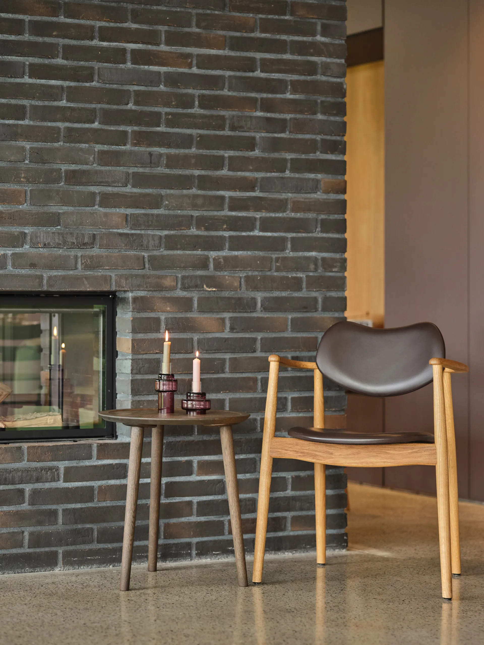 Glass candlestick no. 54, Heather Ro Collection