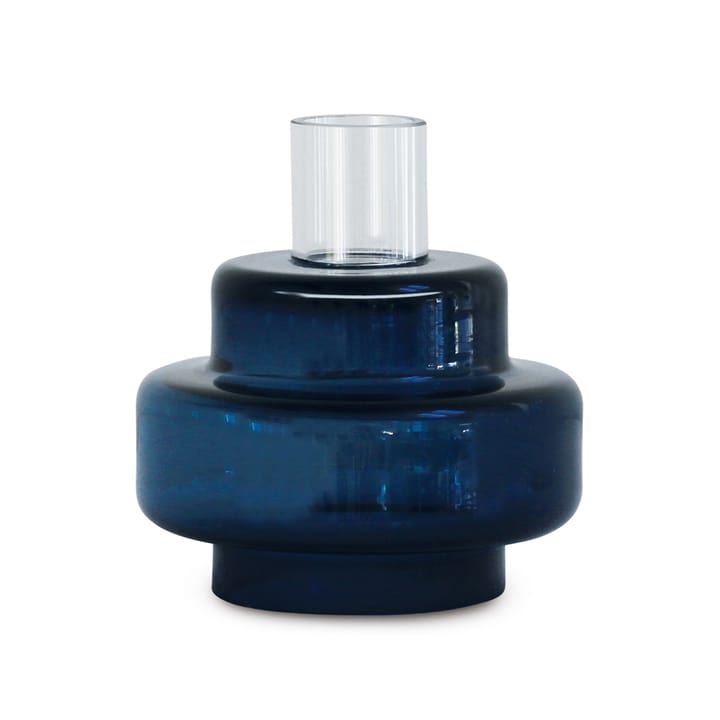 Glass candlestick no. 54 - indigo blue - Ro Collection