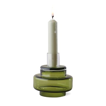 Glass candlestick no. 54 - Moss green - Ro Collection