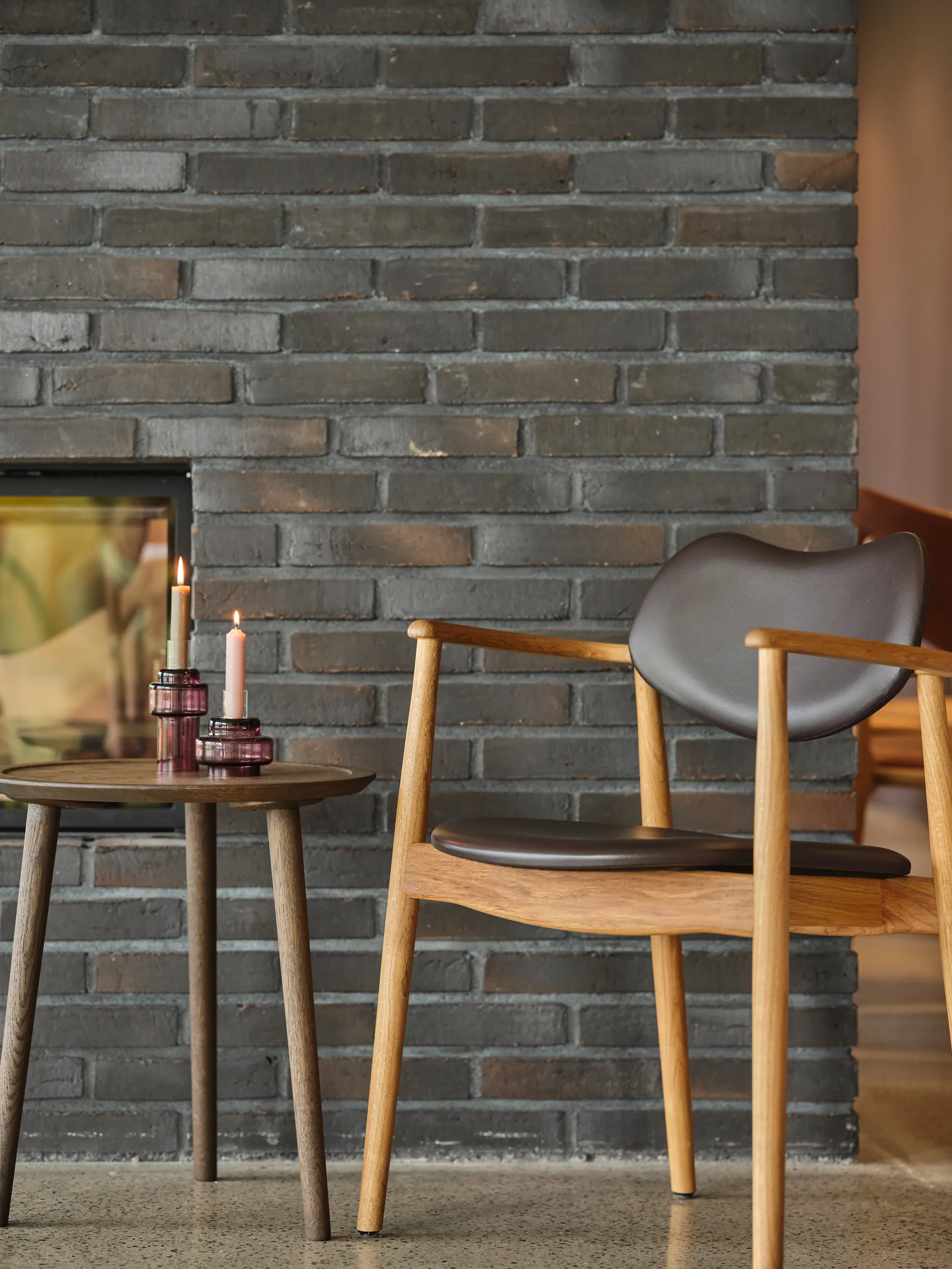 Glass candlestick no. 55, Heather Ro Collection