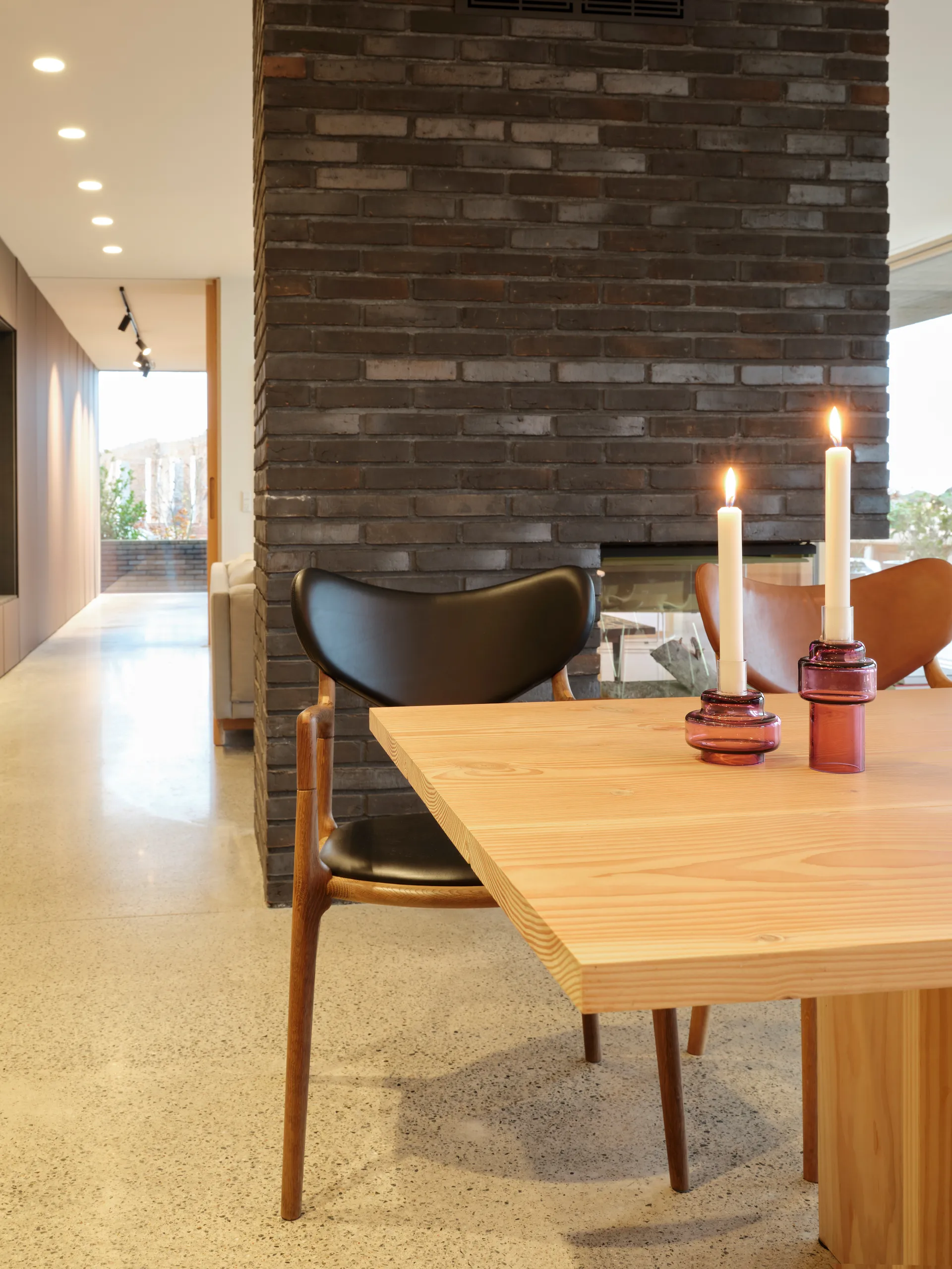 Glass candlestick no. 55, Heather Ro Collection