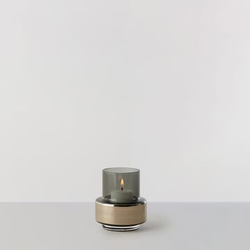 Hurricane smoked tea light no. 25 - Platinum - Ro Collection