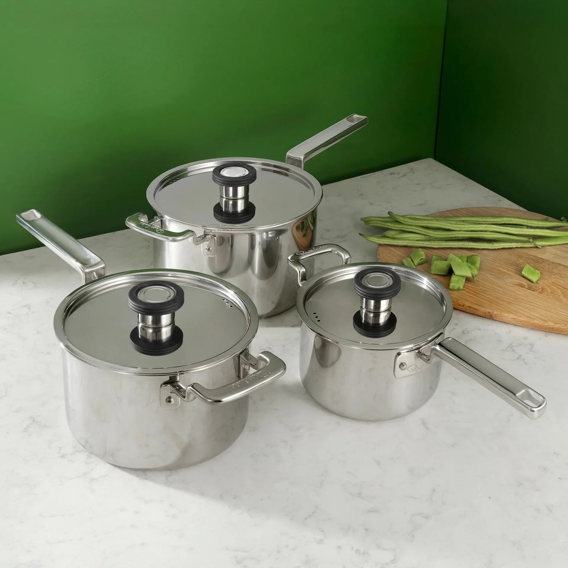316 Series saucepan set, Stainless steel, 3 pieces Robert Welch