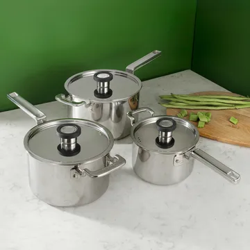 316 Series saucepan set - Stainless steel, 3 pieces - Robert Welch