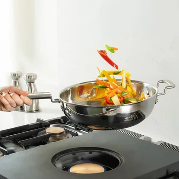 316 Series wok pan - Stainless steel, 28 cm - Robert Welch