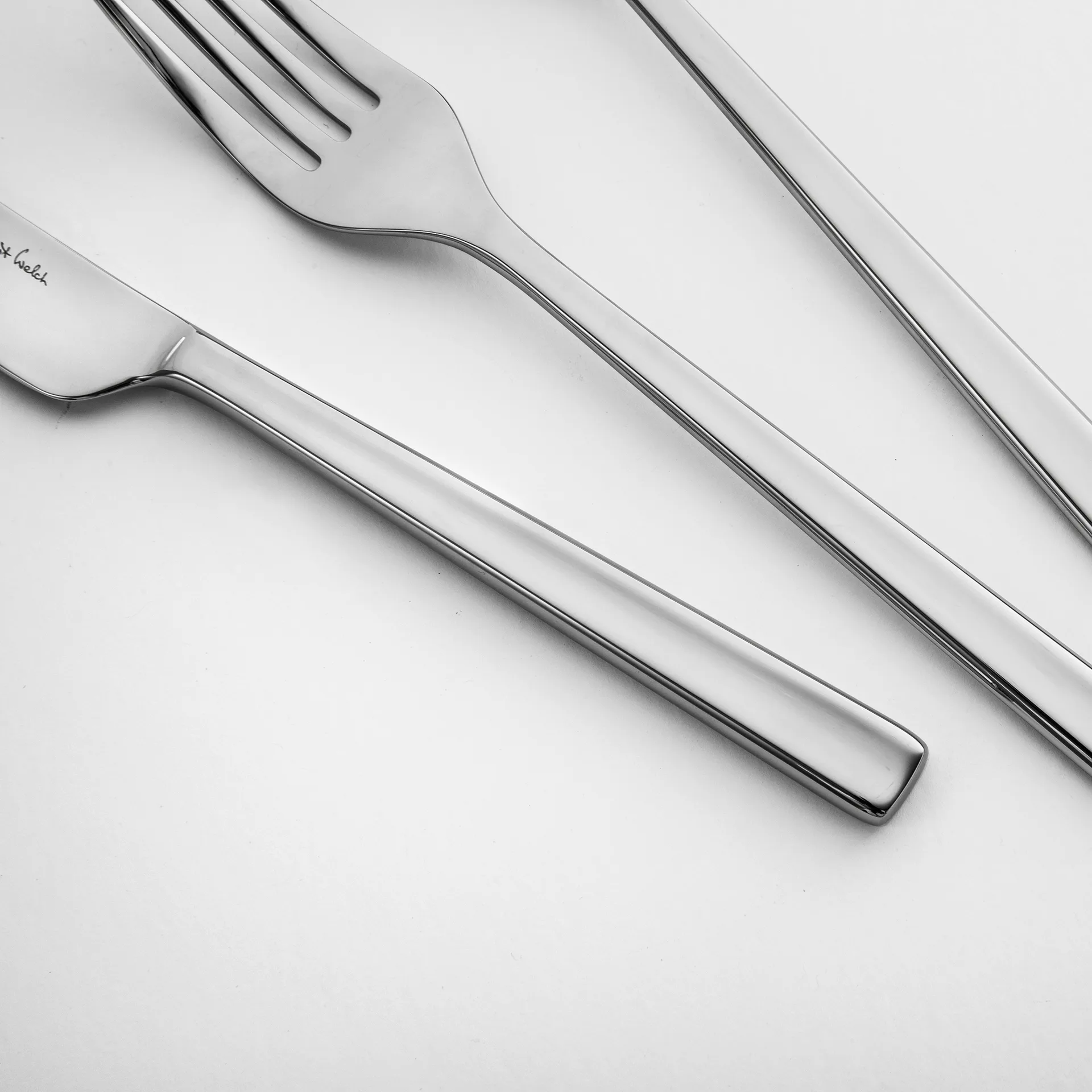 Blockley dessert spoon smooth, Stainless steel Robert Welch