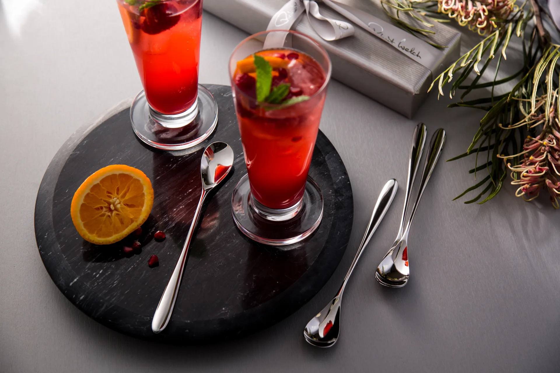 Bourton Bright latté spoon 4 pieces, Stainless steel Robert Welch