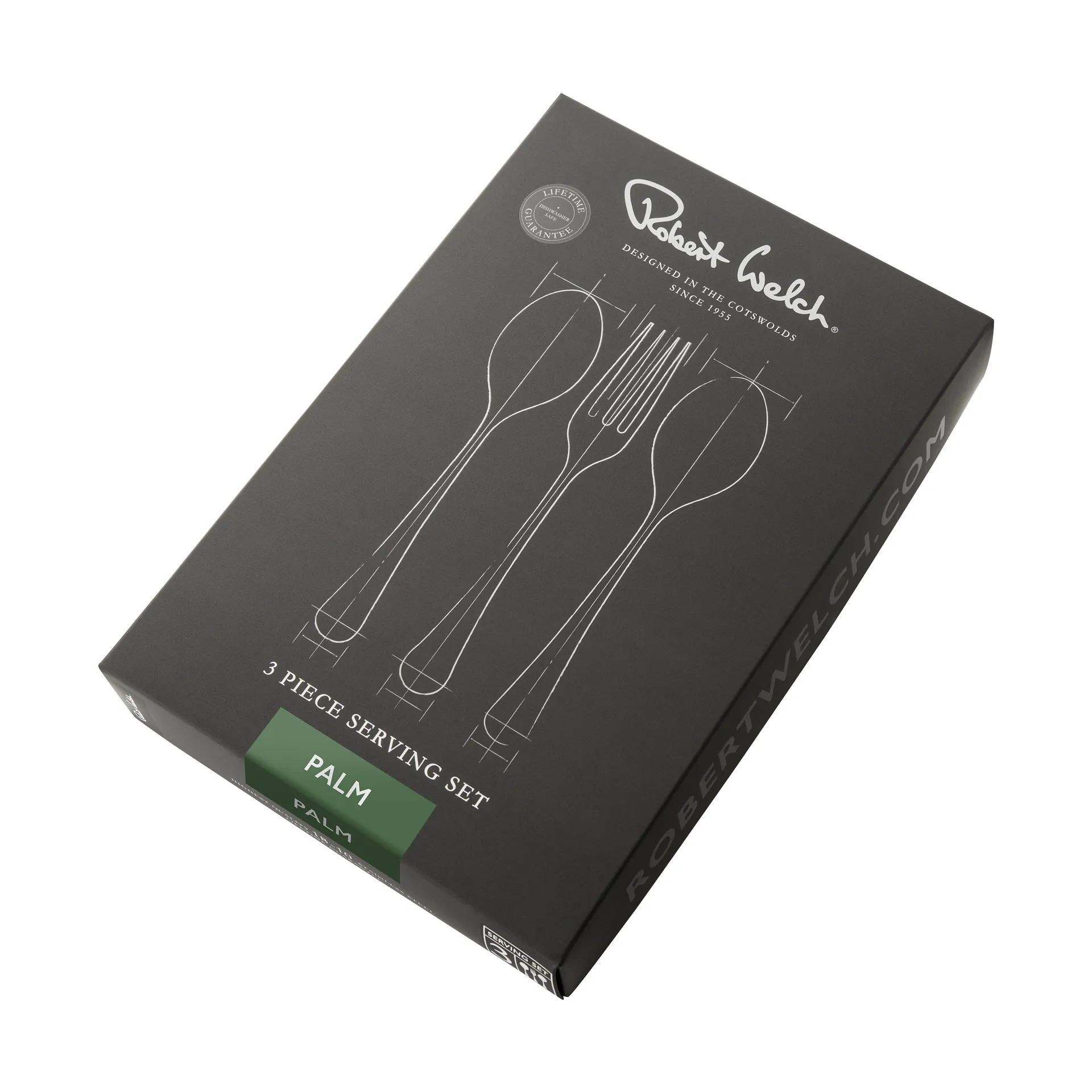 Palm Bright serving cutlery 3 pieces, Stainless steel Robert Welch