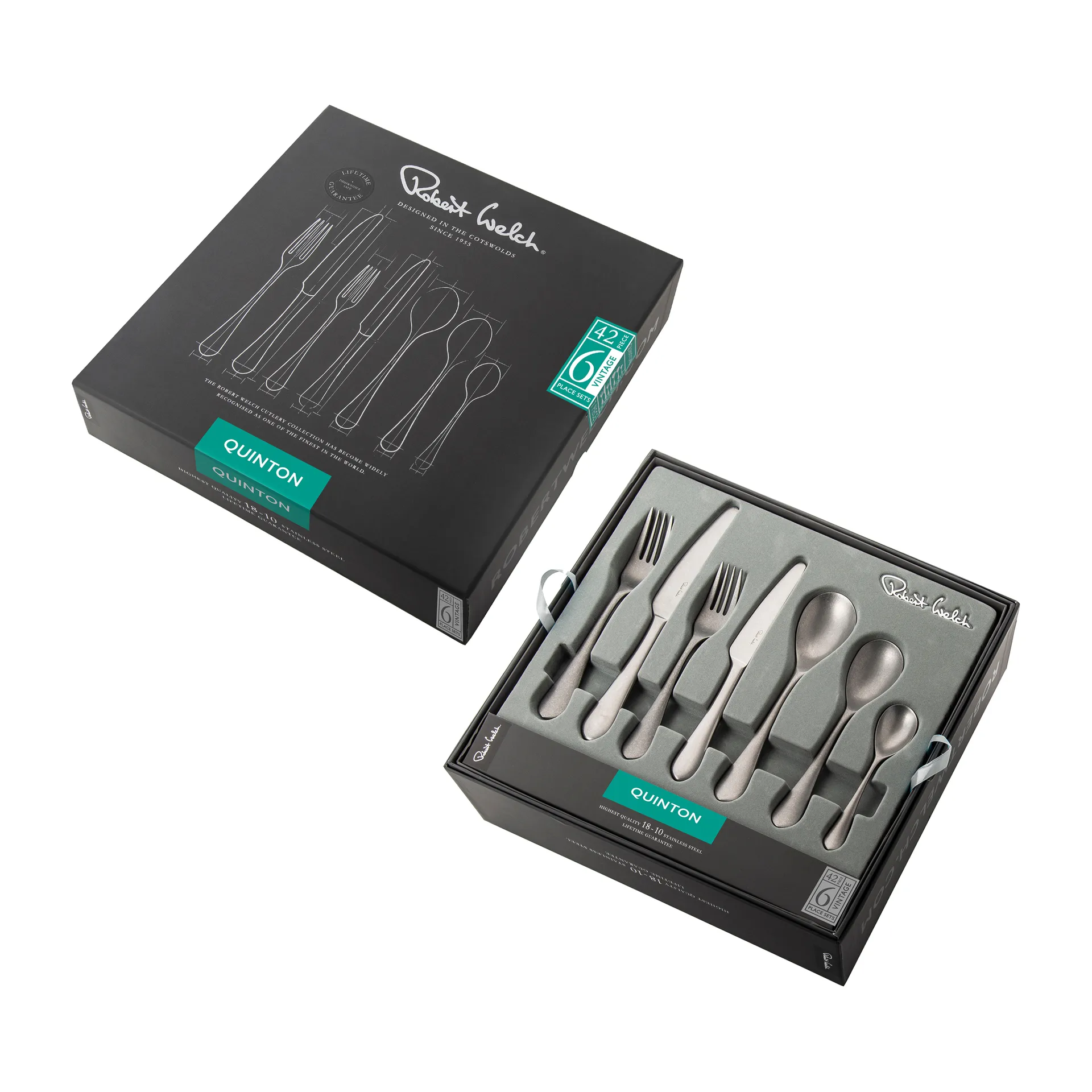 Quinton Vintage cutlery, 42 pieces Robert Welch