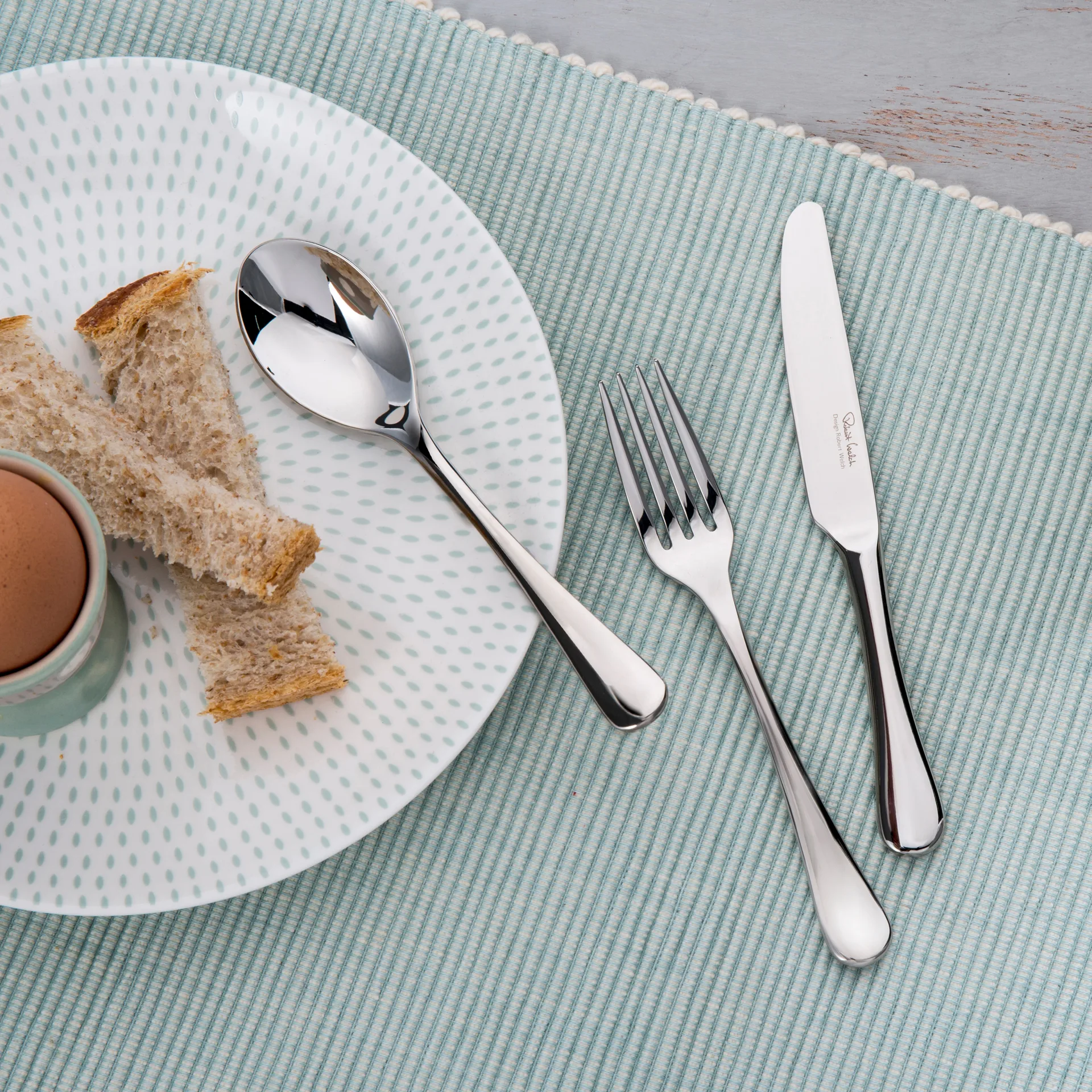 Radford children's knife mirror, Stainless steel Robert Welch