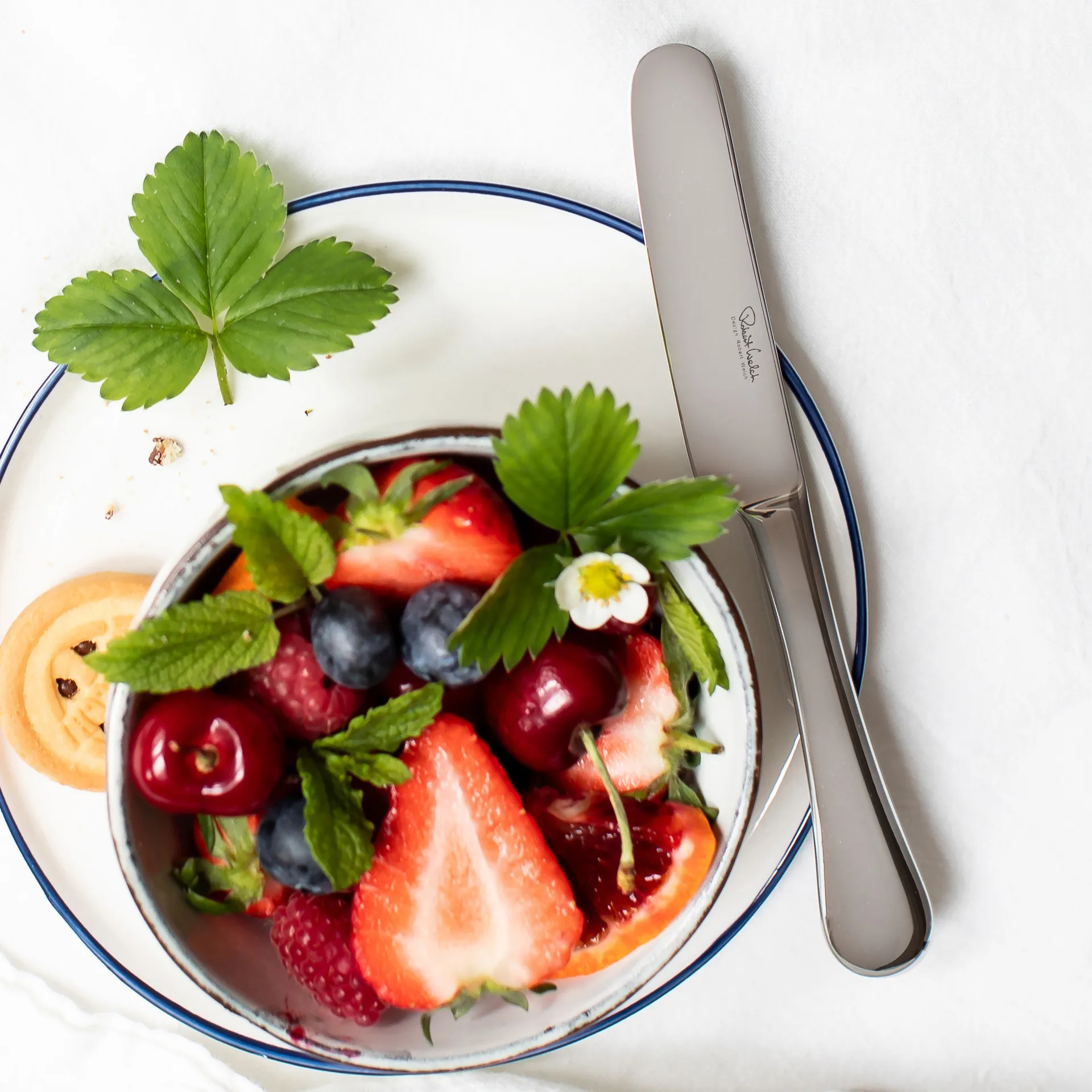 Radford children's knife mirror, Stainless steel Robert Welch