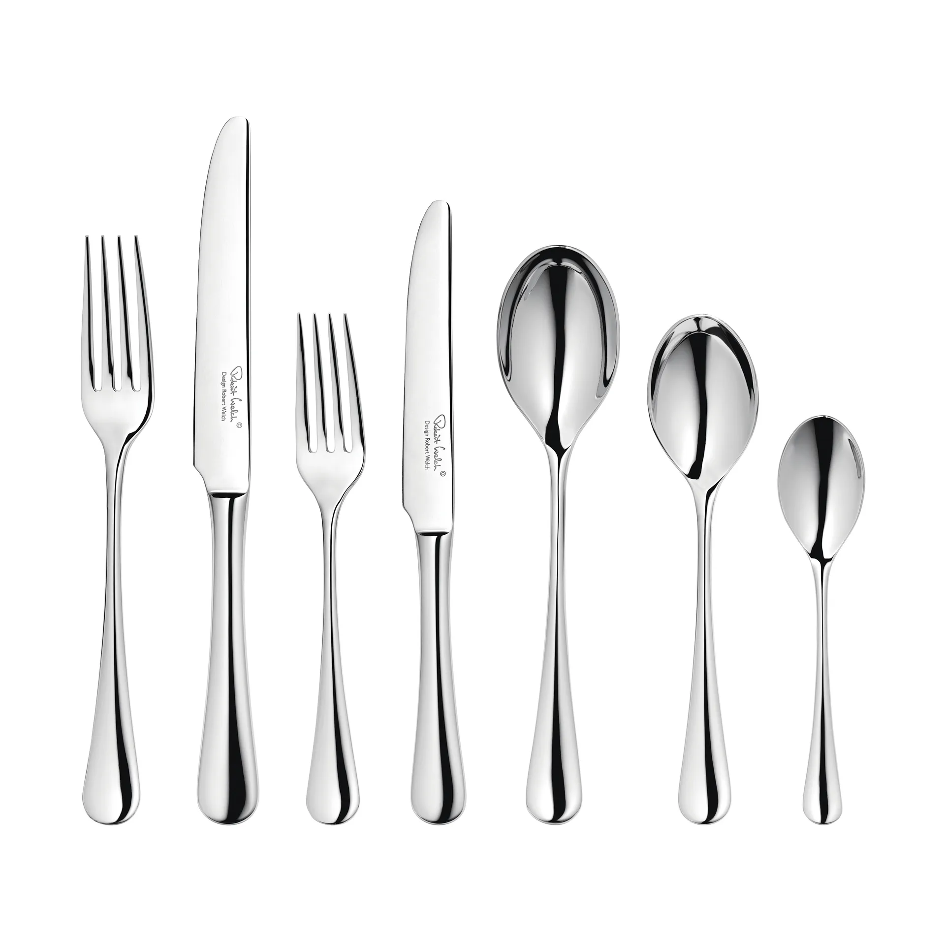 Radford cutlery mirror, 42 pieces Robert Welch