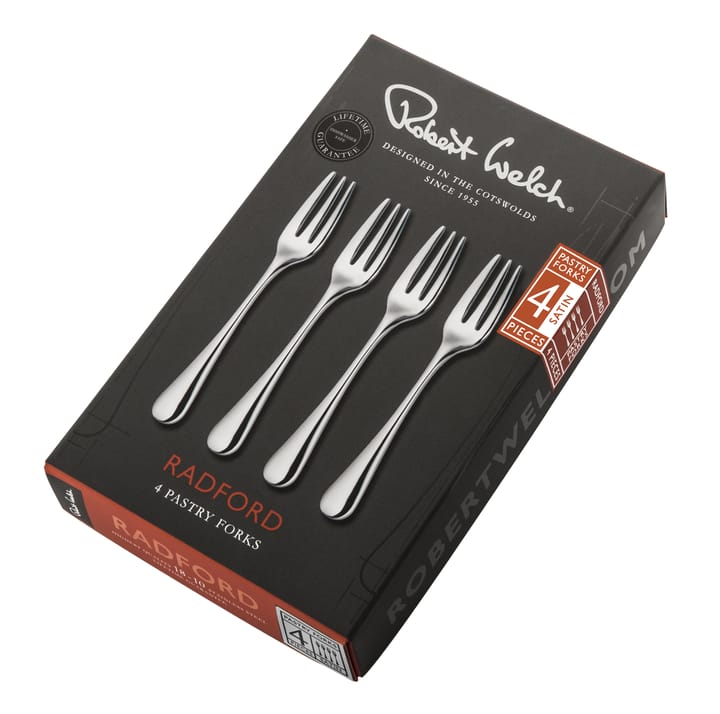 Radford dessert fork matte 4 pieces - Stainless steel - Robert Welch