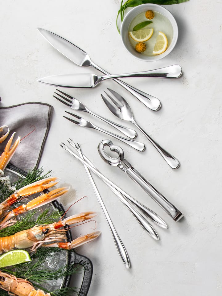 Radford snail fork mirror, Stainless steel Robert Welch