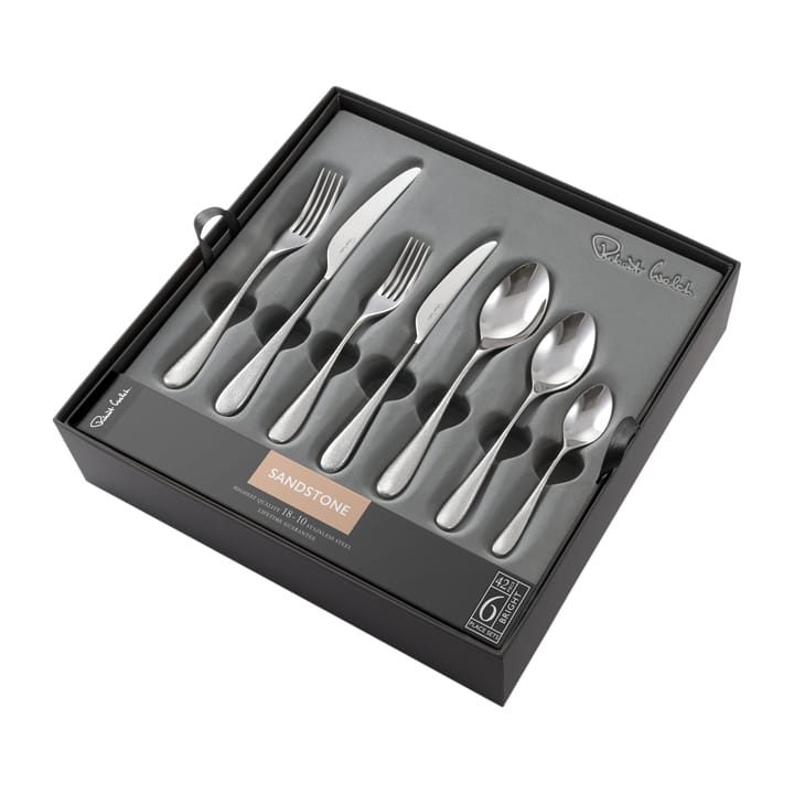 Sandstone cutlery set polished - 42 pieces - Robert Welch