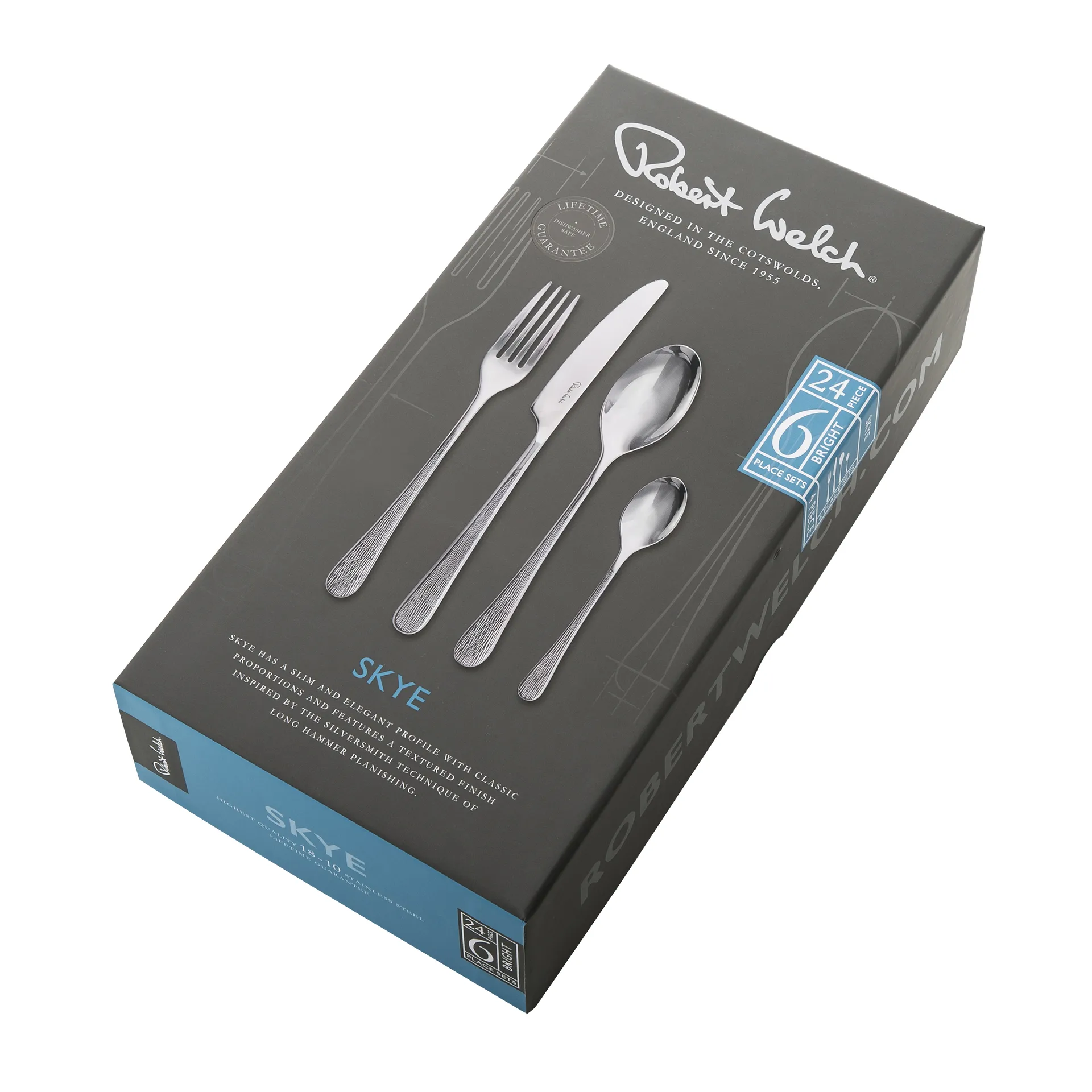 Skye Bright cutlery 24 pieces, stainless steel Robert Welch