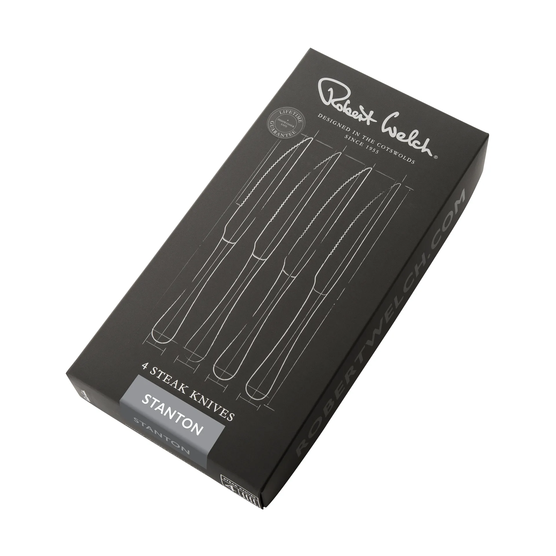 Stanton Bright grill knife 4-pack, Stainless steel Robert Welch