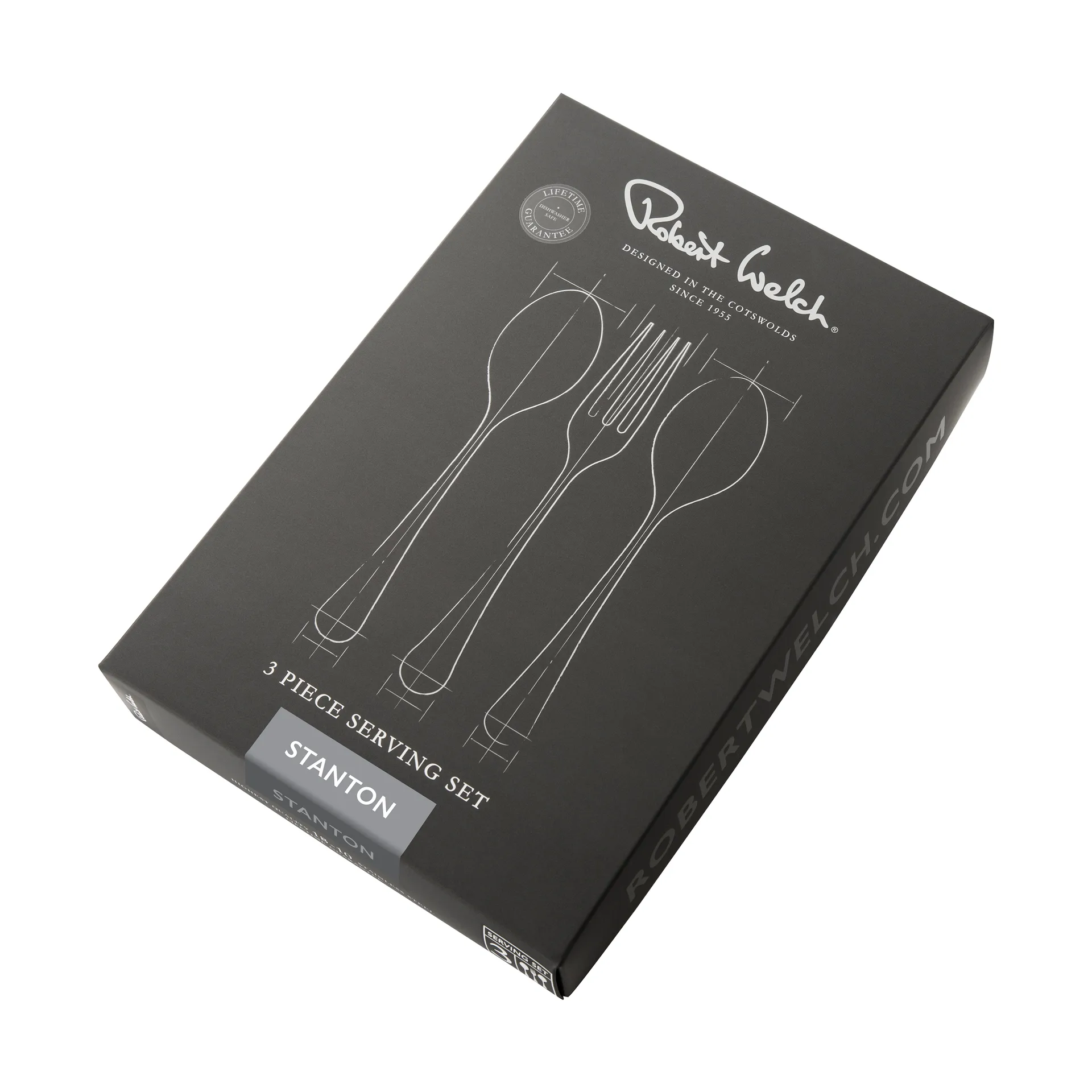 Stanton Bright serving cutlery 3 pieces, Stainless steel Robert Welch