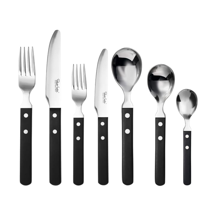 Trattoria cutlery set 56 pieces - Black - Robert Welch