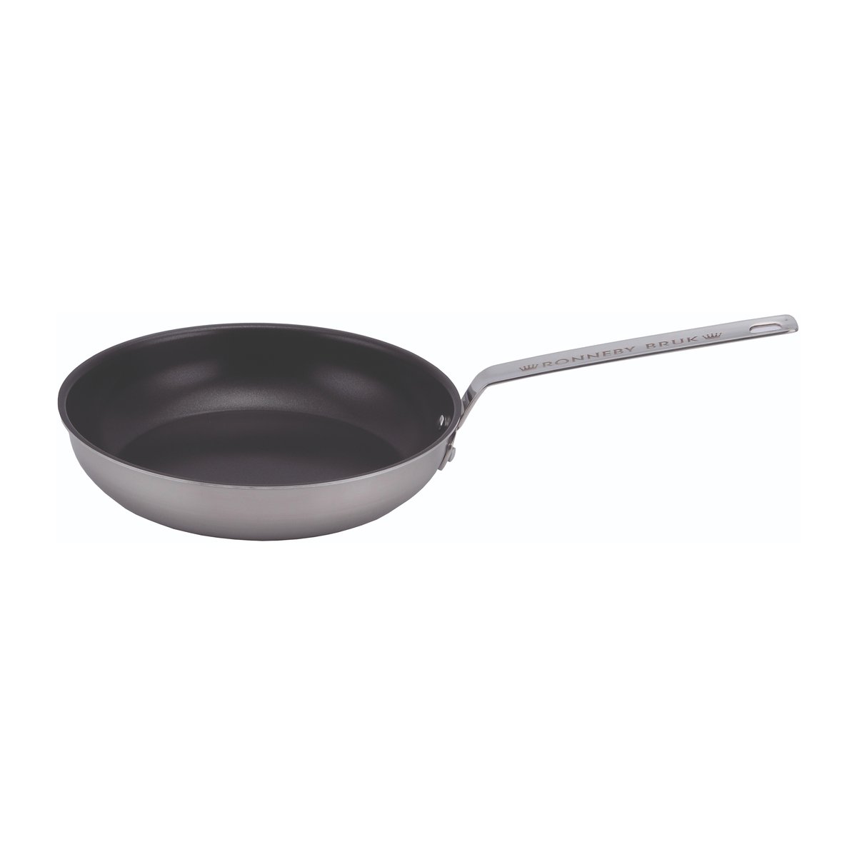 Ronneby Bruk Inox frying pan in stainless steel with ceramic nonstick coating o20 cm
