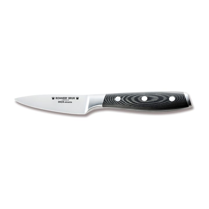 Inox paring knife 9 cm - Stainless steel-Micarta - Ronneby Bruk