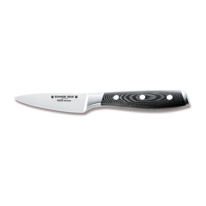 Inox paring knife 9 cm, Stainless steel-Micarta Ronneby Bruk