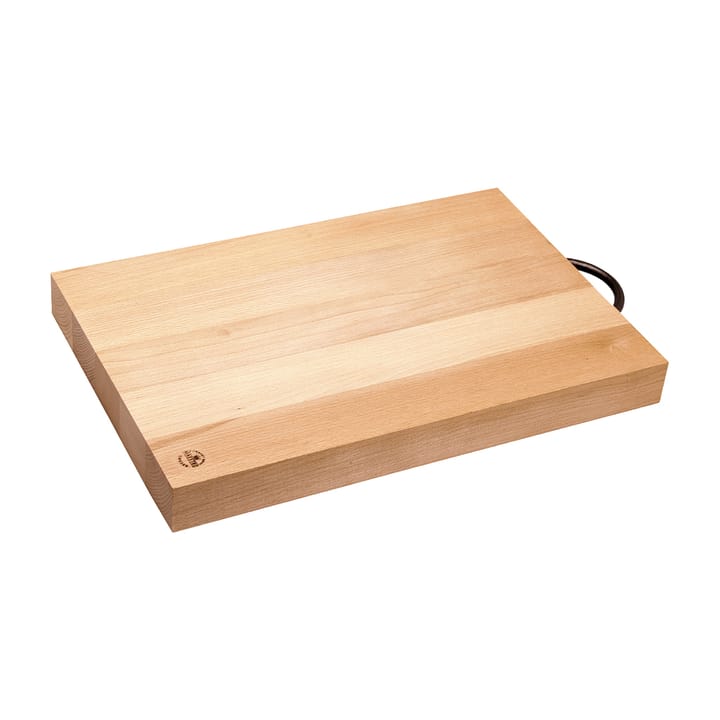Maestro cutting board beech cast iron handle - 25x32 cm - Ronneby Bruk