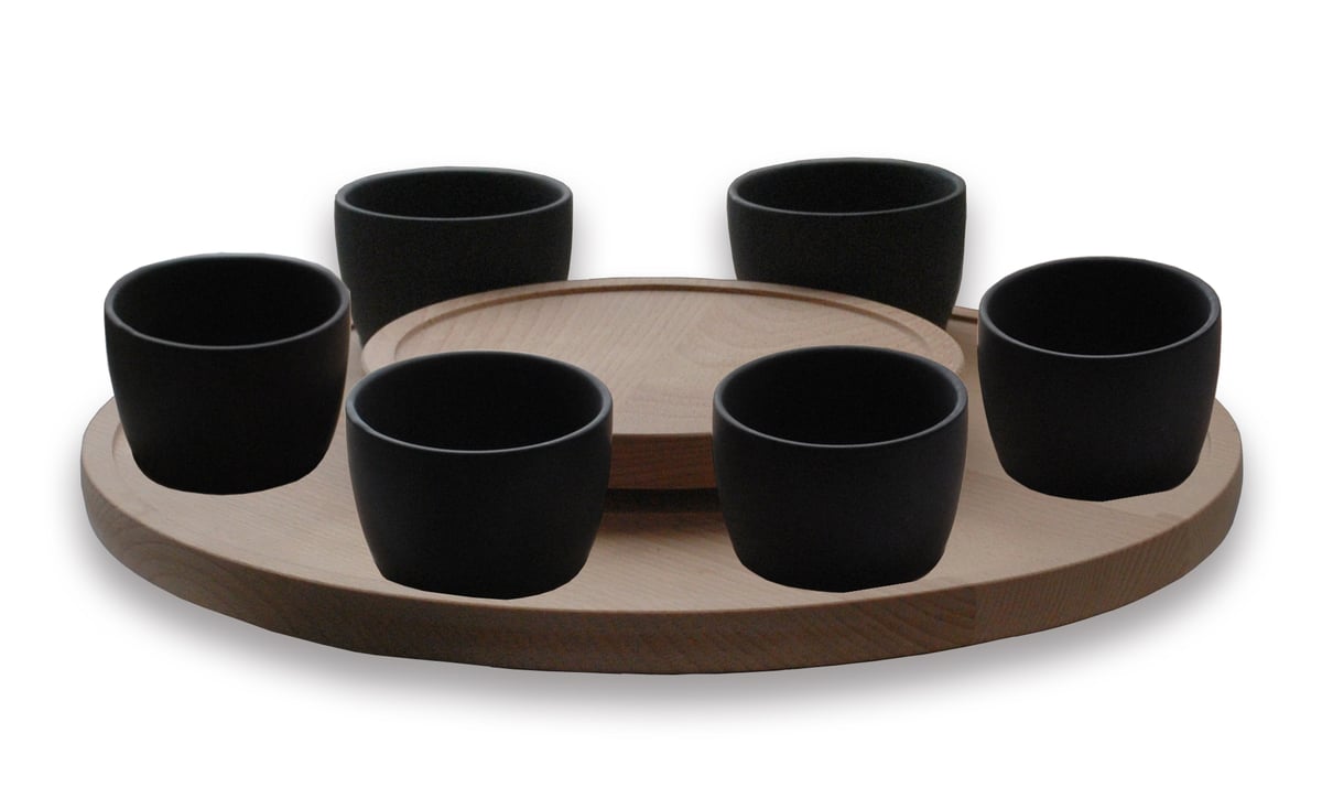 Ronneby Bruk fondue carousel 6-pack Black | Scandinavian Design | Other pots & pans | Brown